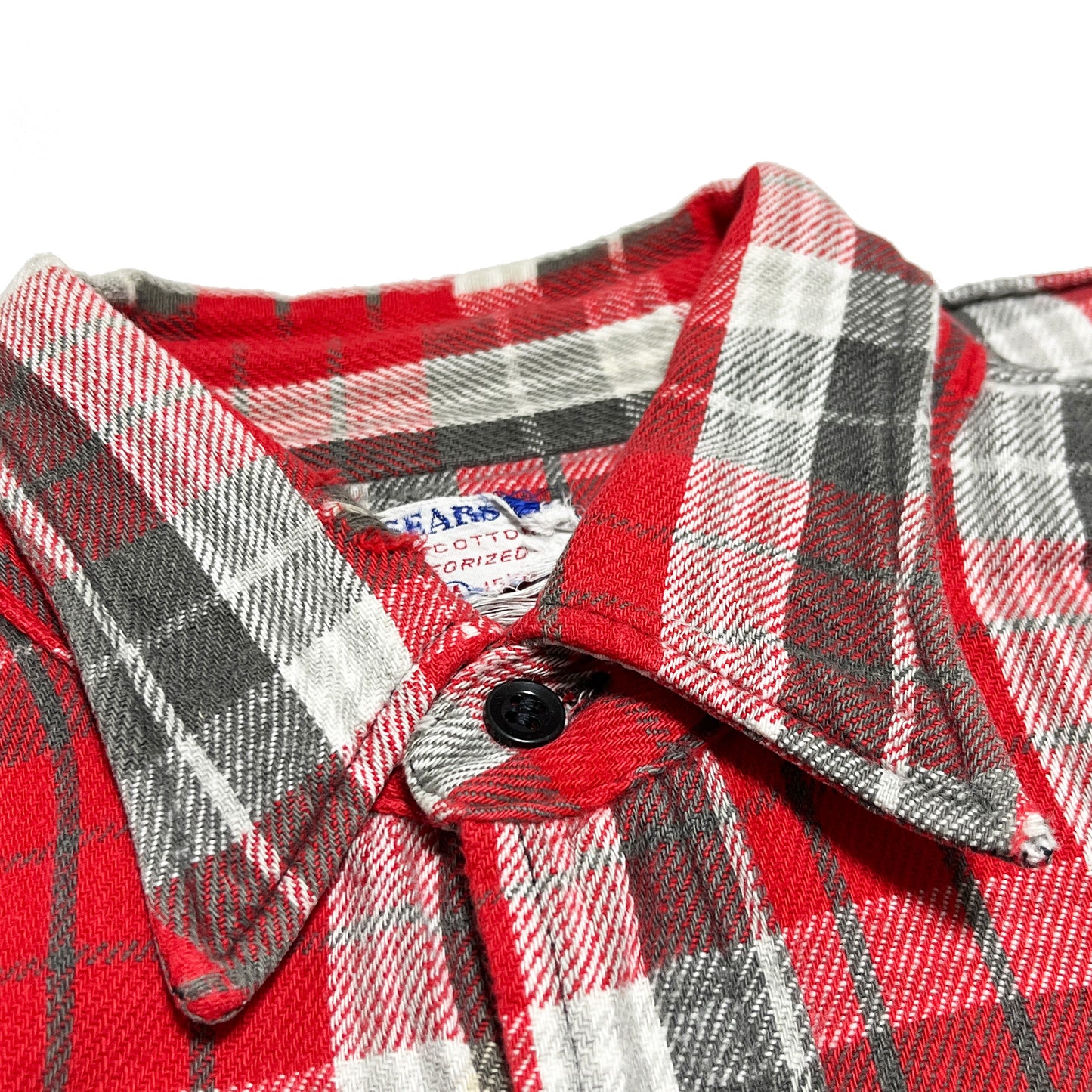 60's Sears Nel SH 好配色チェック マチ付き Size (M)