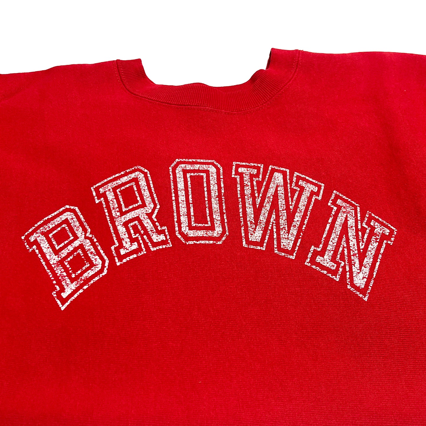 80's Champion プリントタグ R/W "BROWN" Size (L)