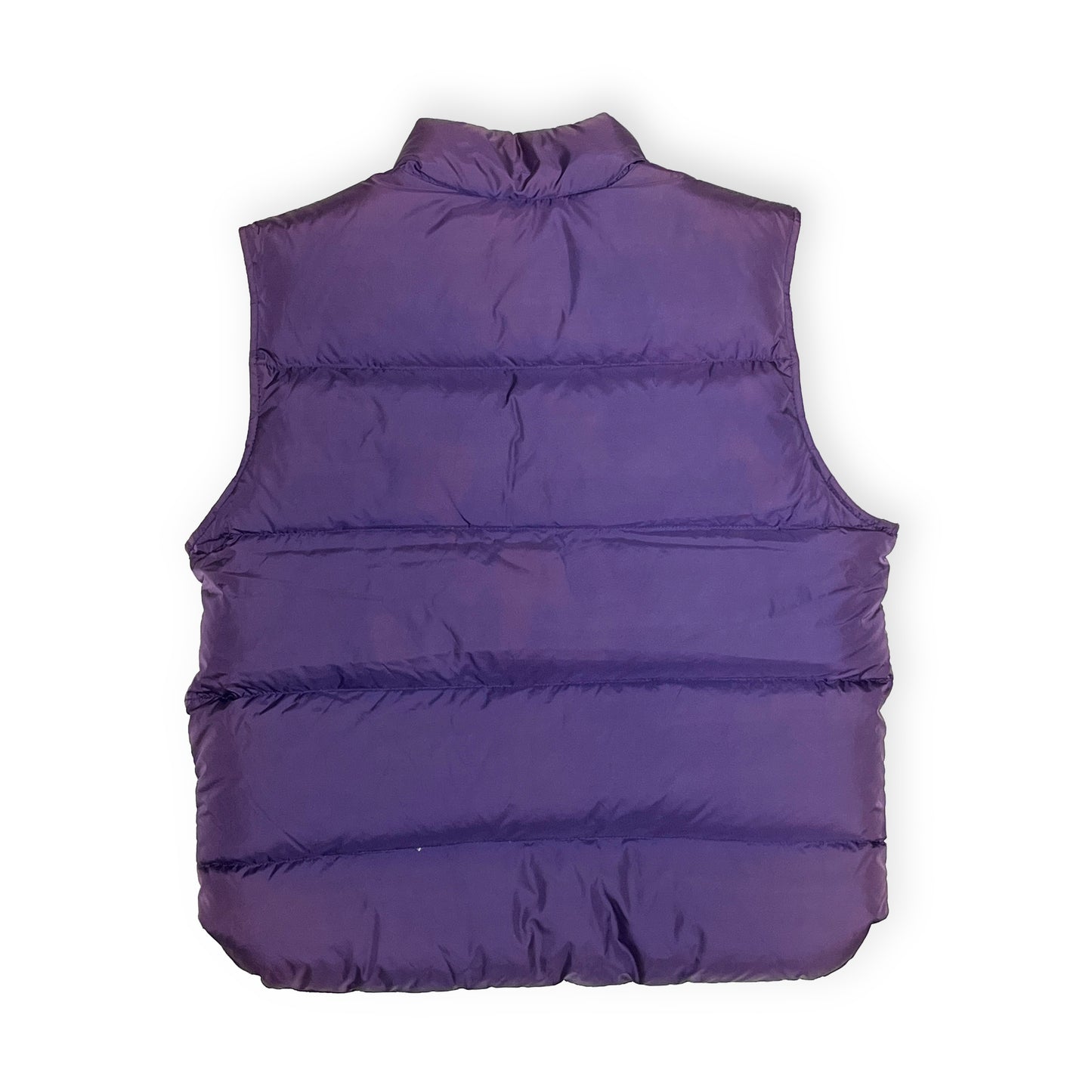 90s L.L.Bean Down Vest パープル M レア 平置き 紫色のダウンベスト背面