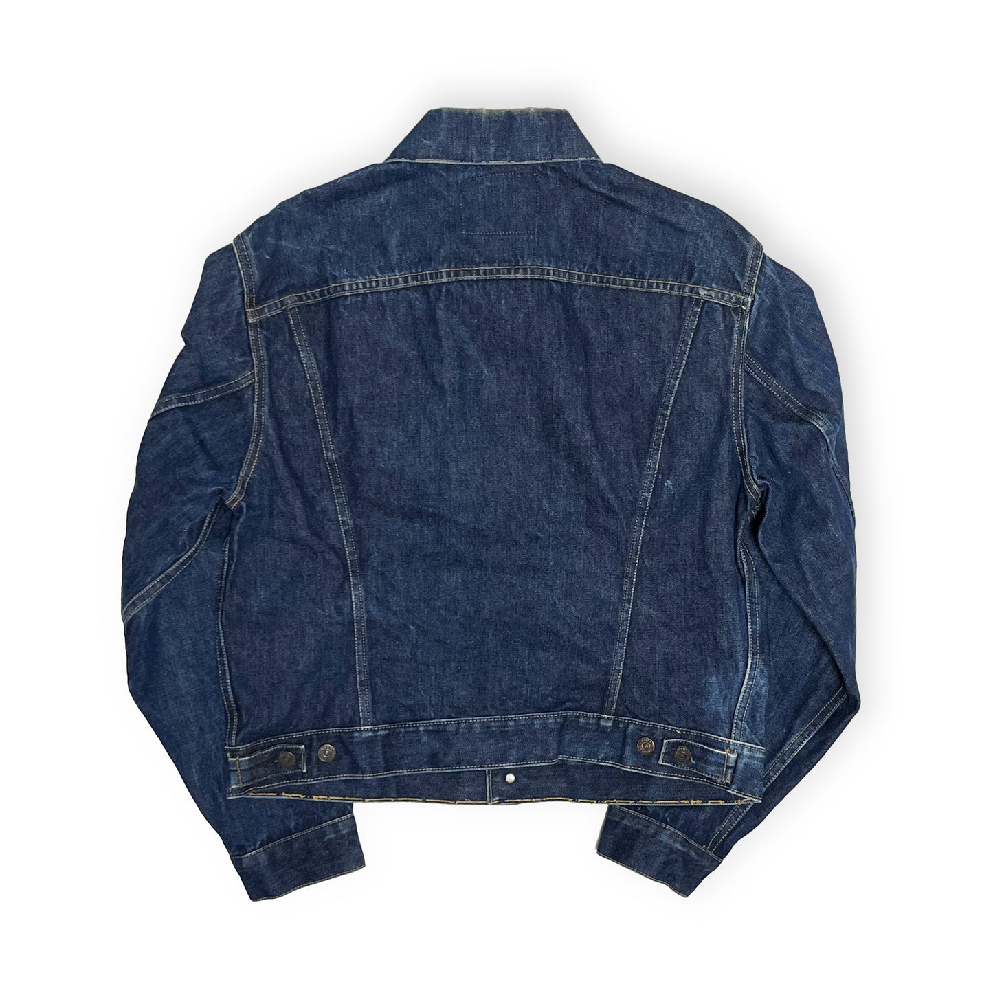 60s Levi's 557 Denim JKT 濃紺 44 背面 ボタン ポケット