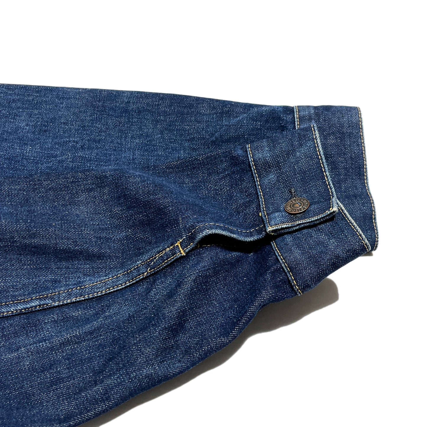 60s Levi's 557 Denim JKT 濃紺 44 ディテール 7 襟の裏地 縫い目