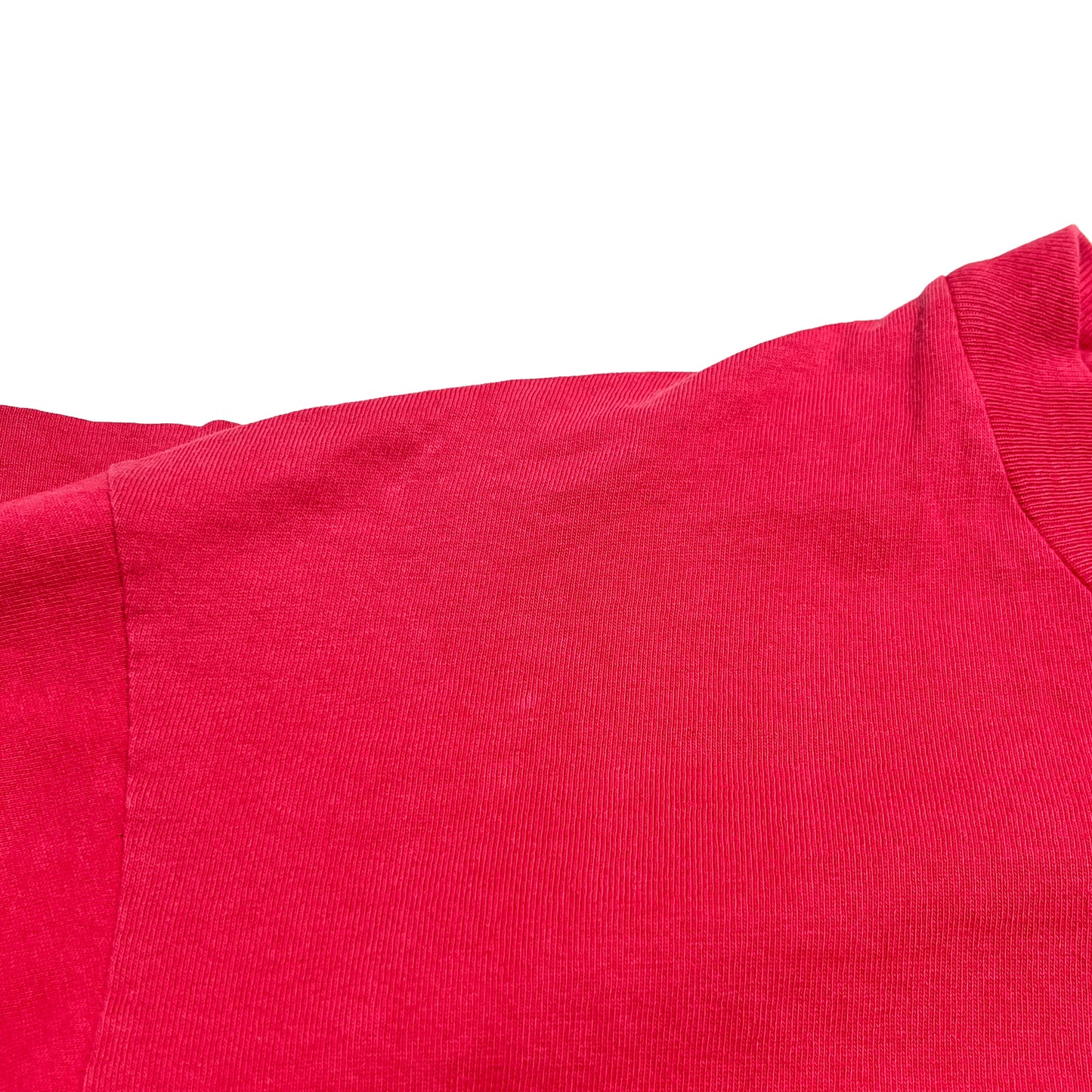 90s ANARCHIC ADJUSTMENT L/S T XL レア ディテール 3 赤色Tシャツの襟元タグ Aロゴ