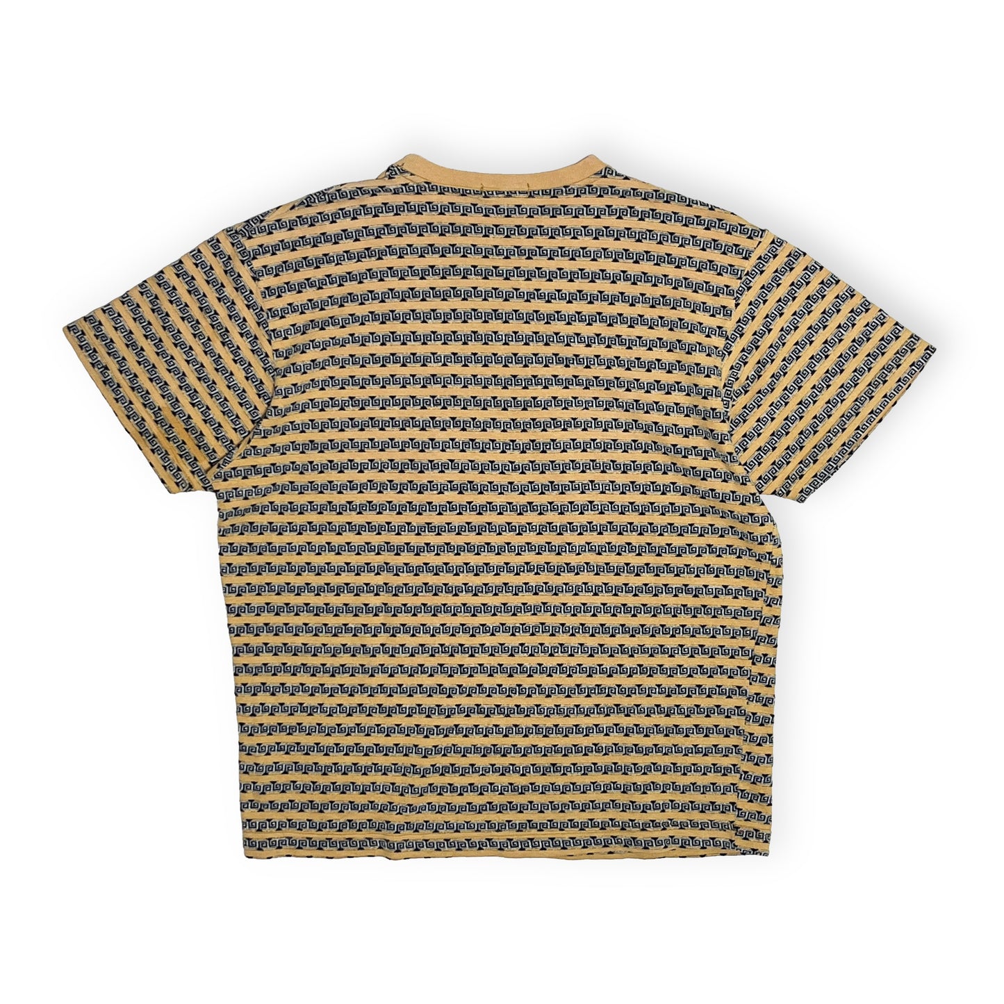 80s〜 Stussy TOM TOM Border Pocket T L ディテール タグの裏面 100% cottonと洗濯表示
