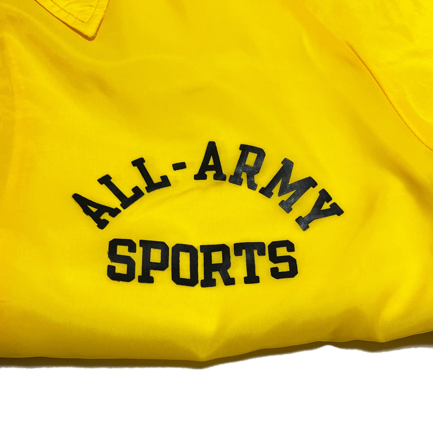 70s Champion Coach JKT "ALL-ARMY SPORTS" XL ブランドタグ 2 黄色のコーチジャケットのタグ