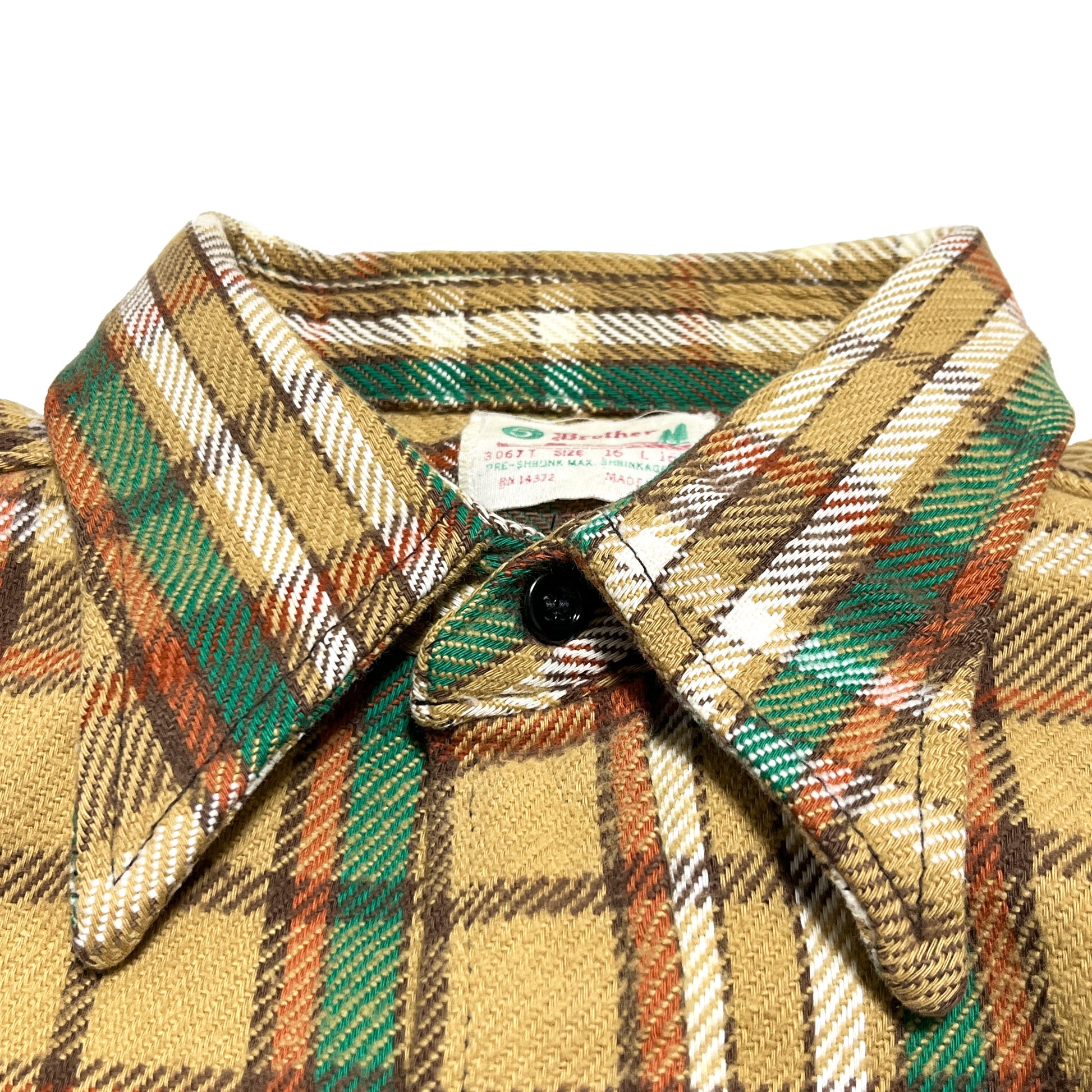 60s〜 FIVEBROTHER 森タグ Nel SH L ビッグサイズ ブランドタグ サイズ表記