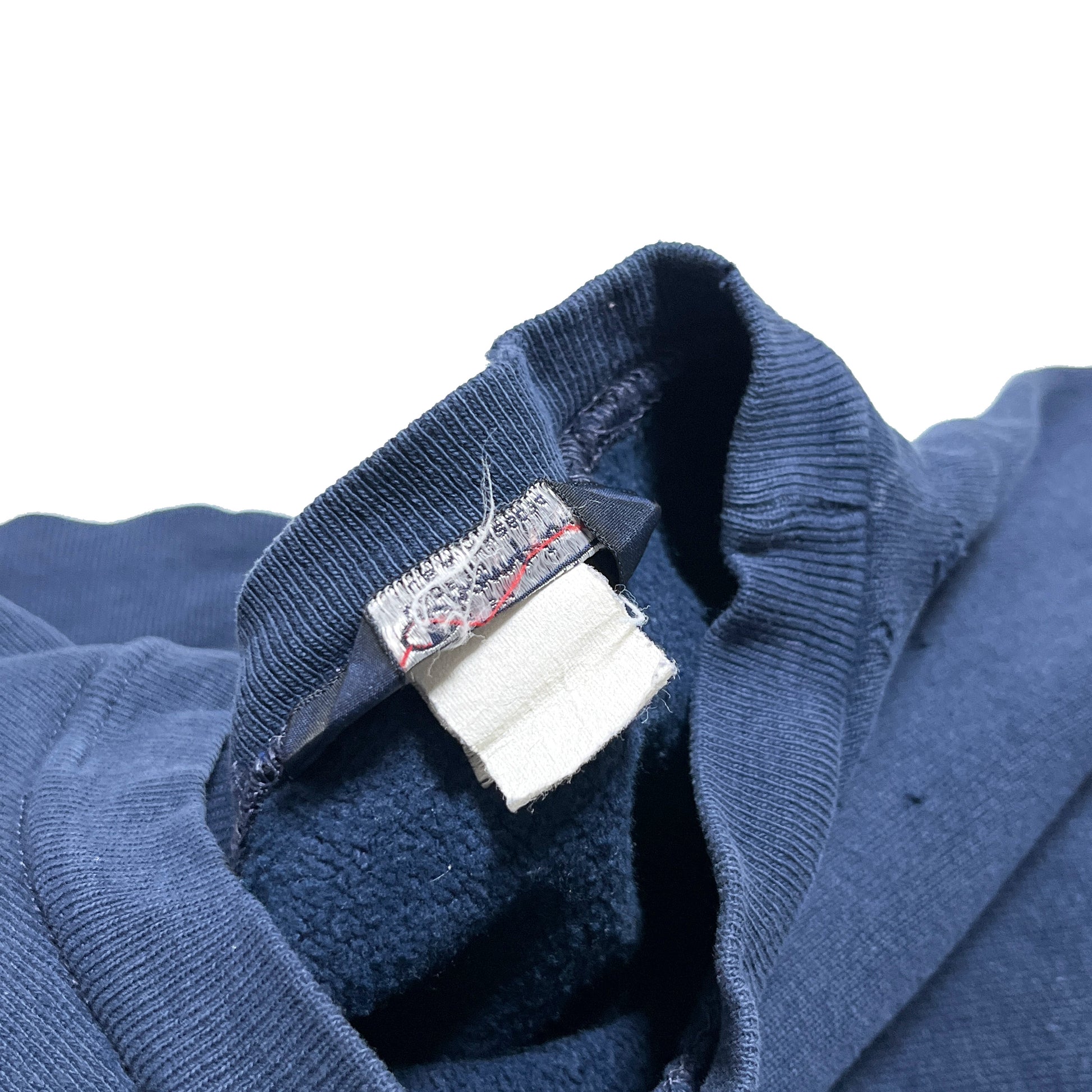 80s Champion X Land's End Wネーム R/W ネイビー XL ブランドタグ 4 Champion タグ Land's End タグ