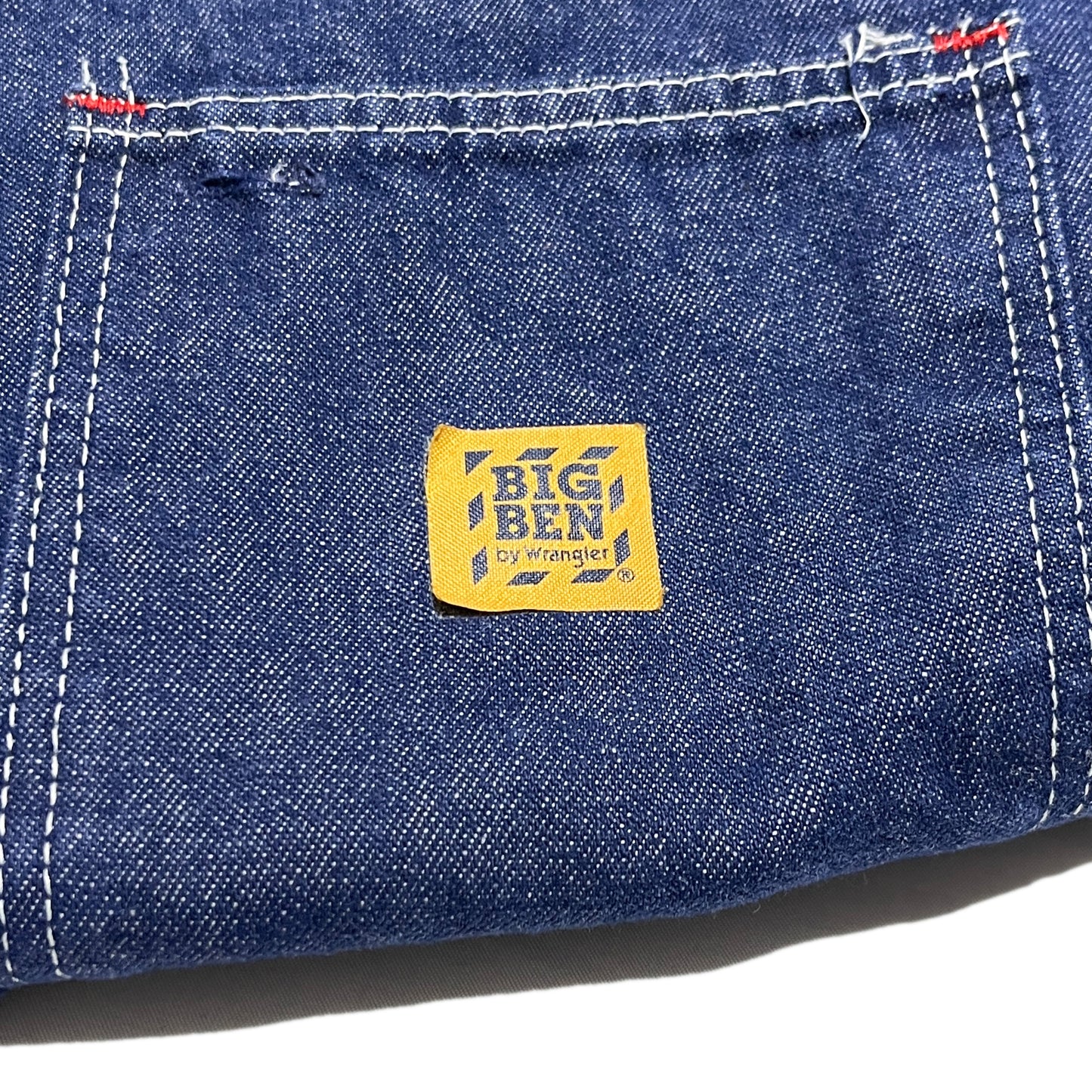 80s BIG BEN Denim Coverall 濃紺 44 ブランドタグ 1 黄色いタグ BIG BEN