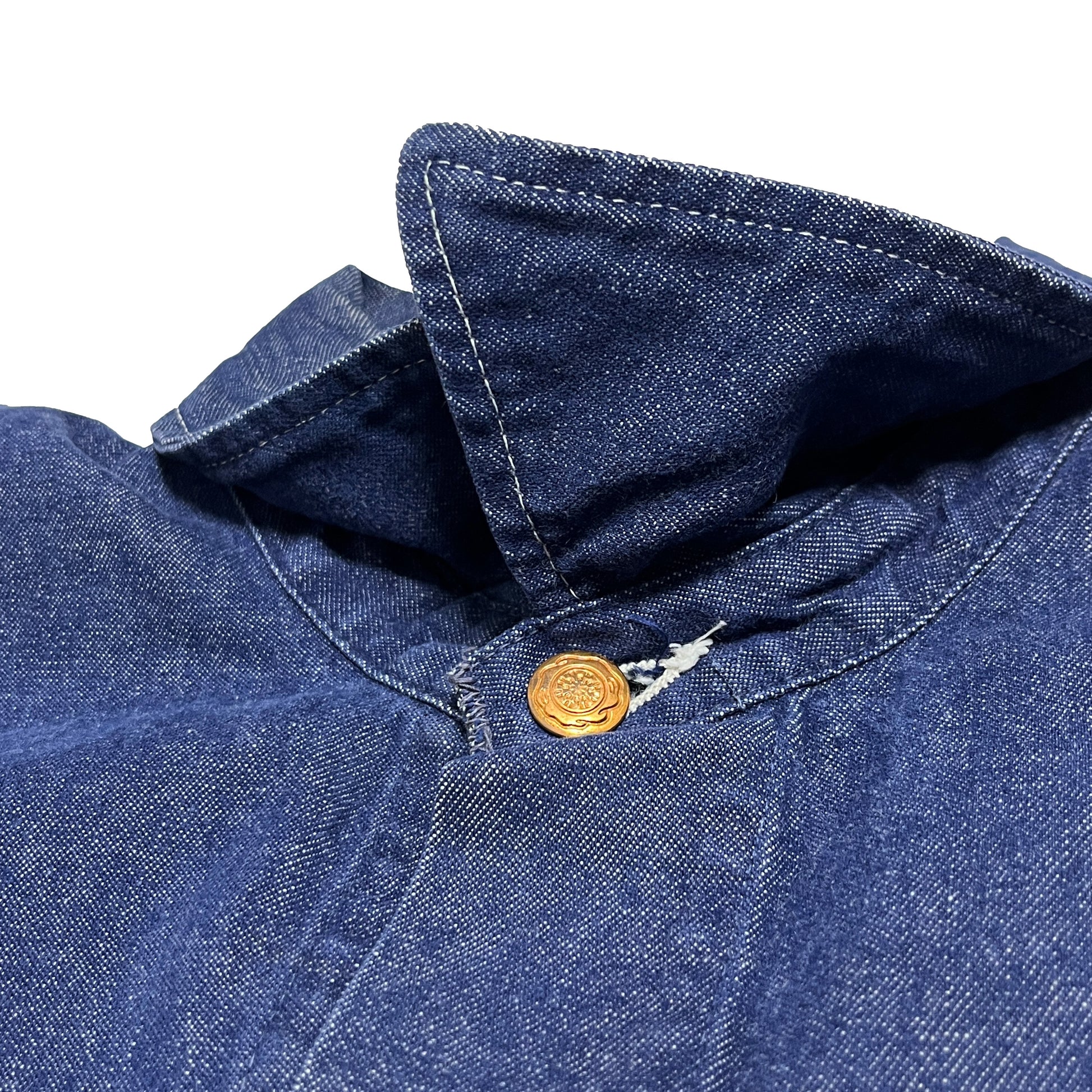 80s BIG BEN Denim Coverall 濃紺 44 ブランドタグ 2 黄色いタグ BIG BEN