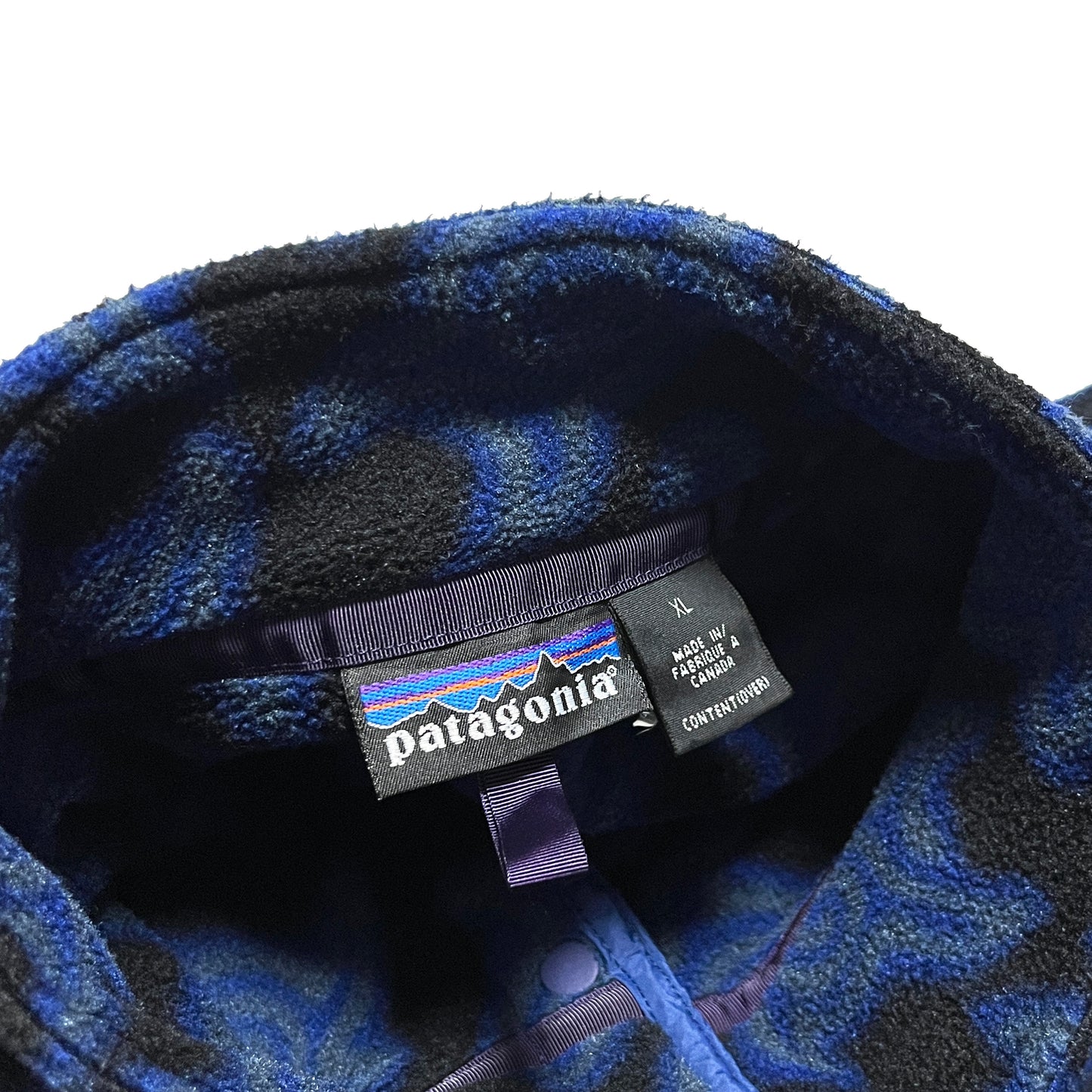 90s パタゴニア Patagonia ZEN TURTLE スナップT XL ディテール 1 素材の質感 プリントの拡大