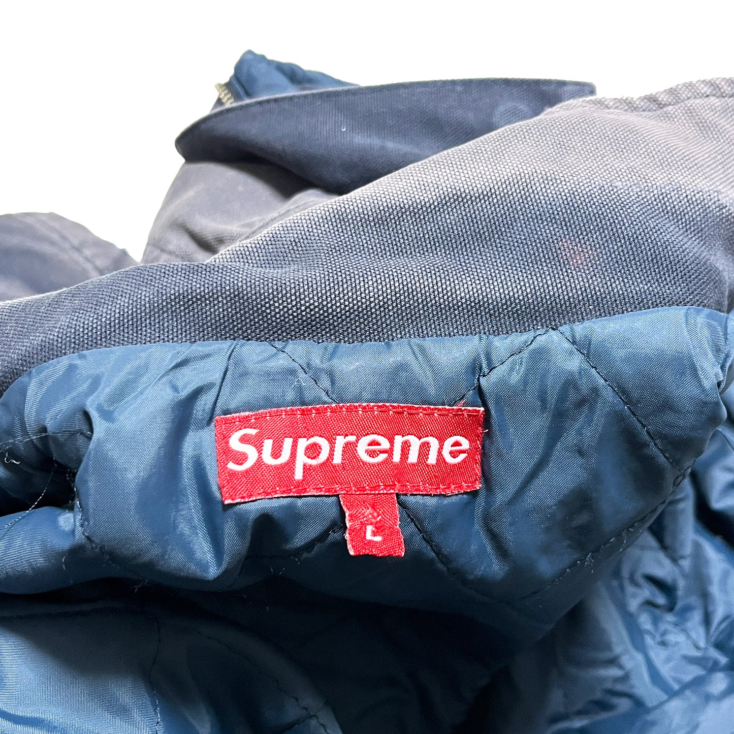 00s Old Supreme Duck JKT Carhartt サンプリング フェード L ブランドタグ 2 Supremeの赤いタグ サイズL