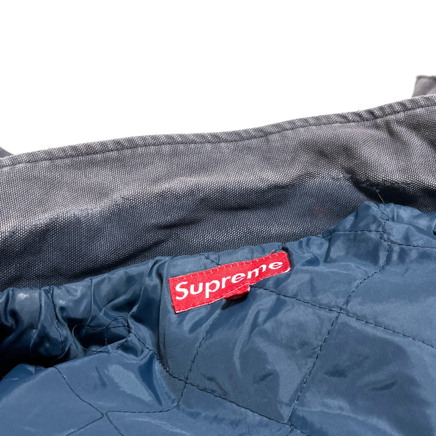 00s Old Supreme Duck JKT Carhartt サンプリング フェード L ディテール 縫い目 素材の質感 破れ
