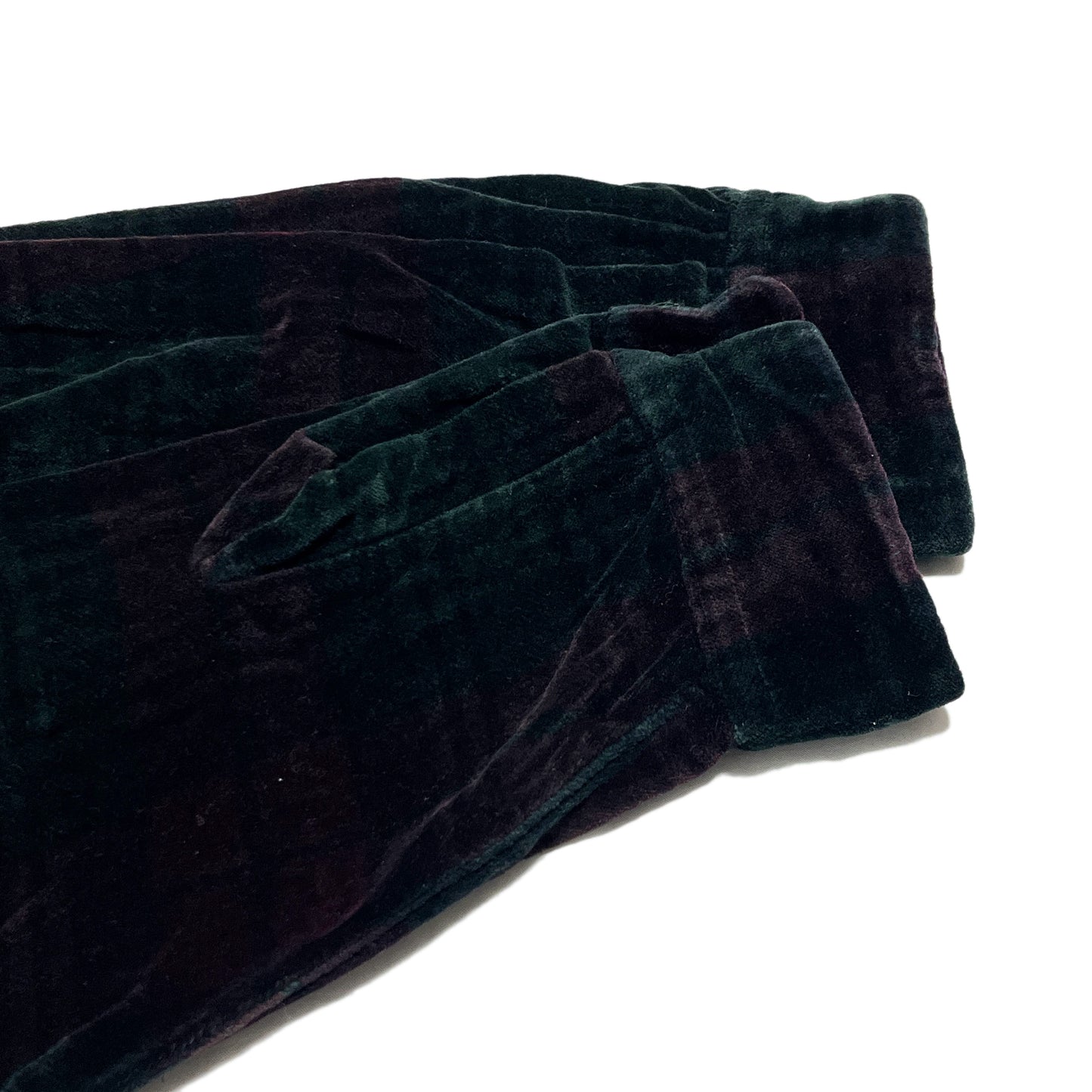 Ralph Lauren Velor Check L/S SH 好配色パターン XL アメリカ製 ディテール 1 ベルタ素材の質感 チェック柄