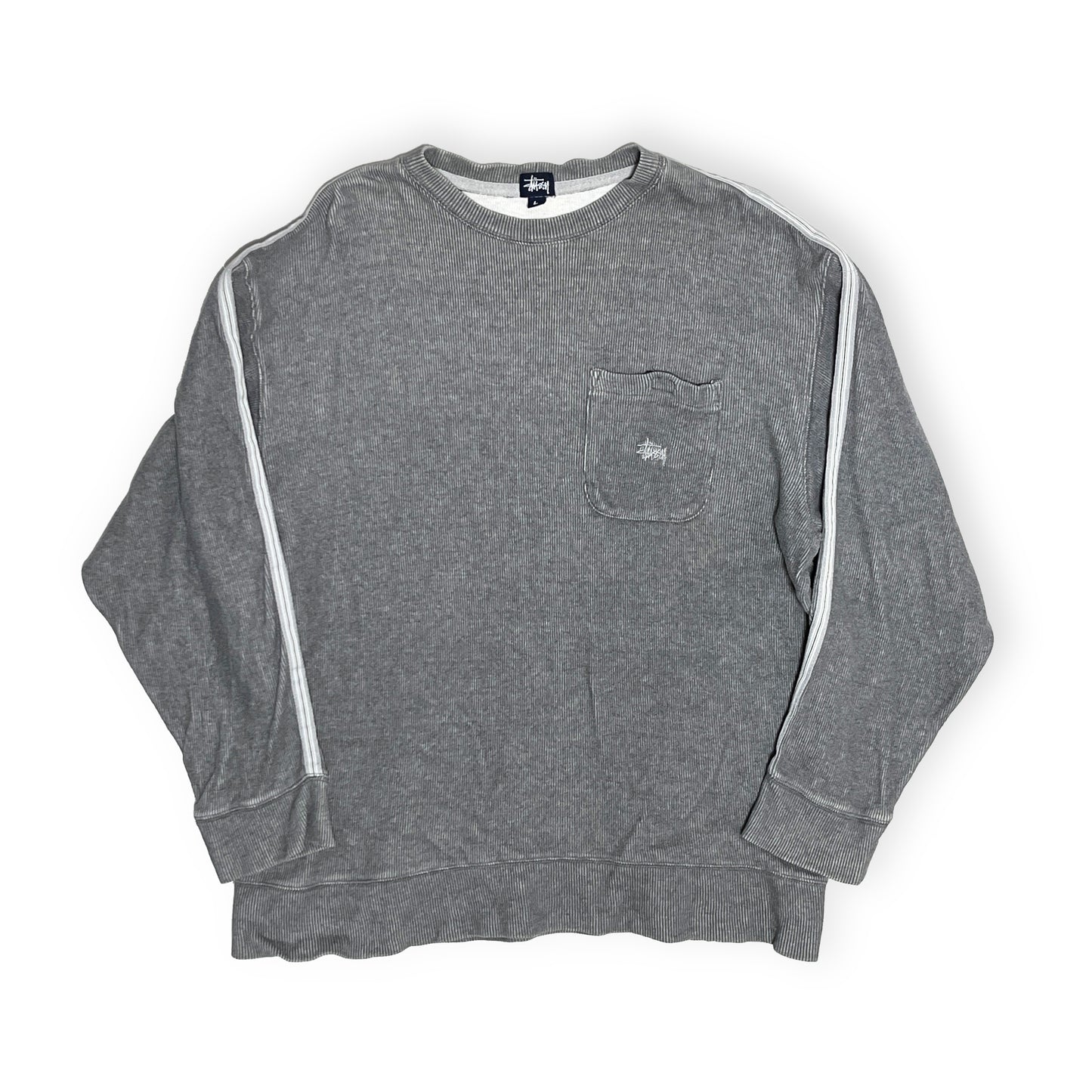 90s Stussy Pocket Sweat L ブランドタグ Stussyブランドタグ サイズL