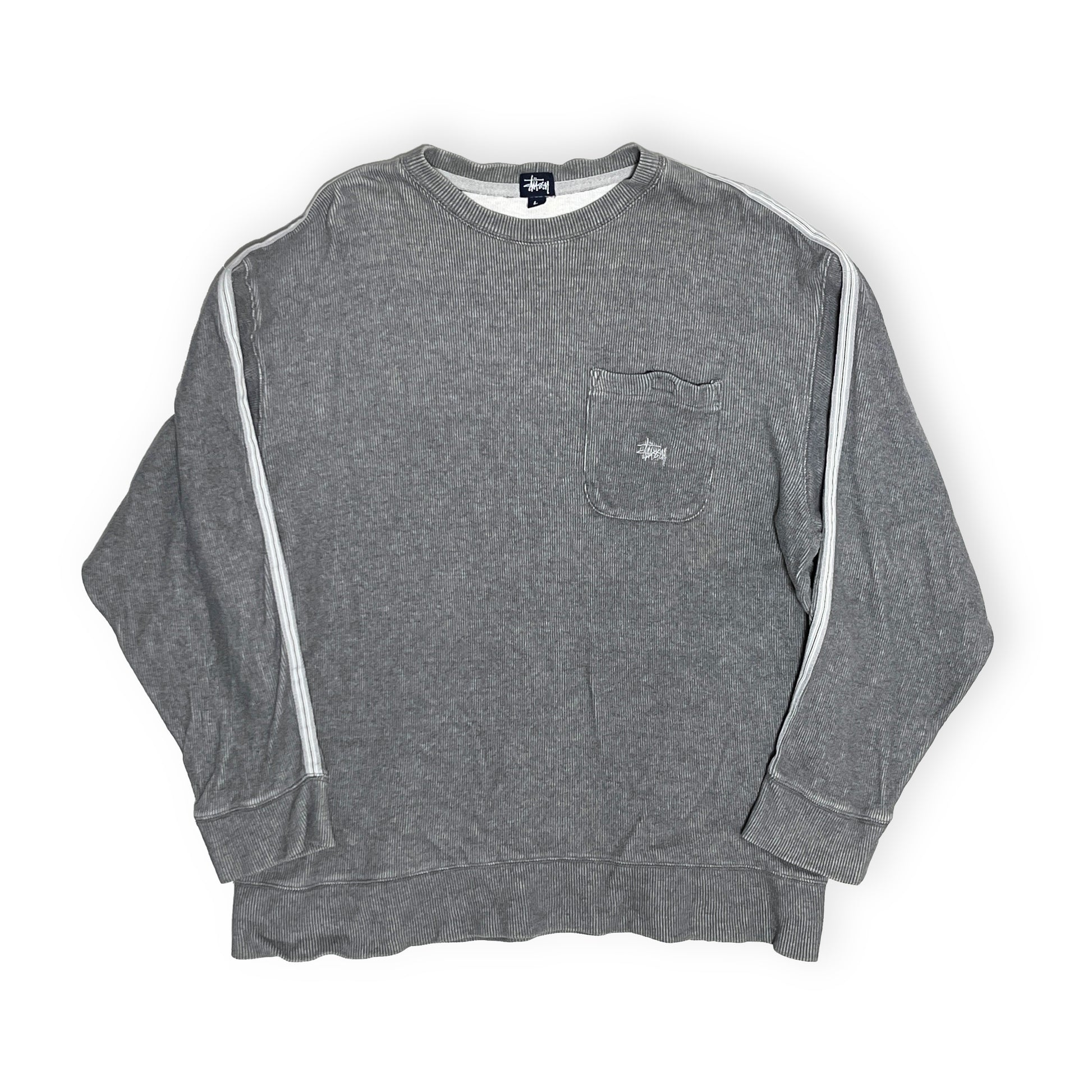 90s Stussy Pocket Sweat L ブランドタグ Stussyブランドタグ サイズL