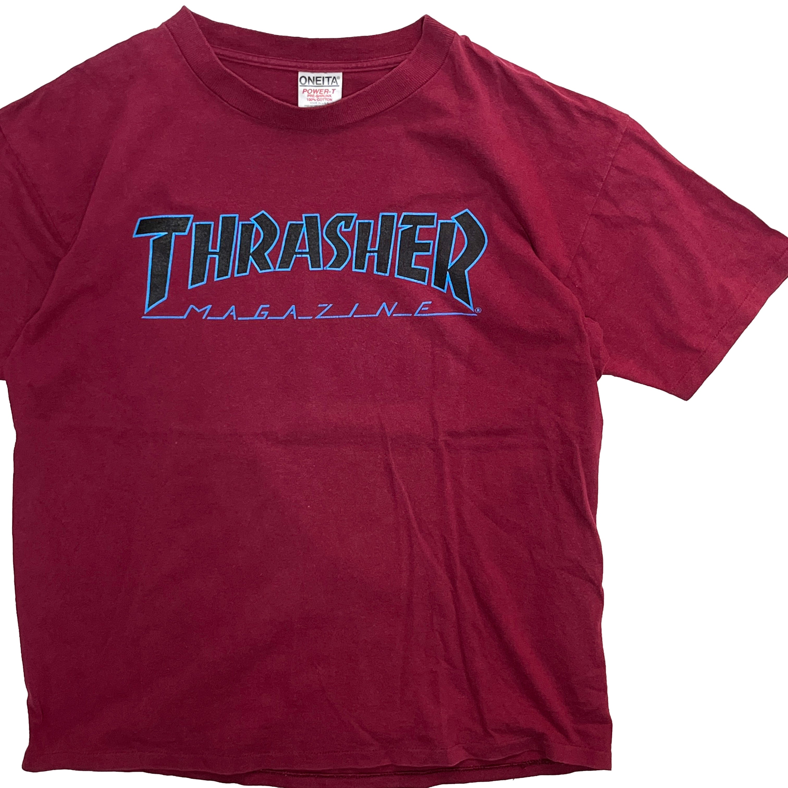 80s Thrasher Magazine ロンT / ONEITA 90's ONEITA THRASHER Magazine T Size (L) – frgeek