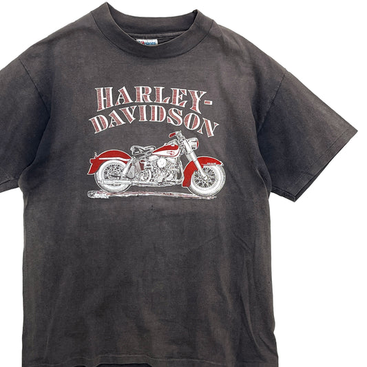 80's〜 Hanes Harley Davidson T 両面プリント 極上雰囲気 Size (L)