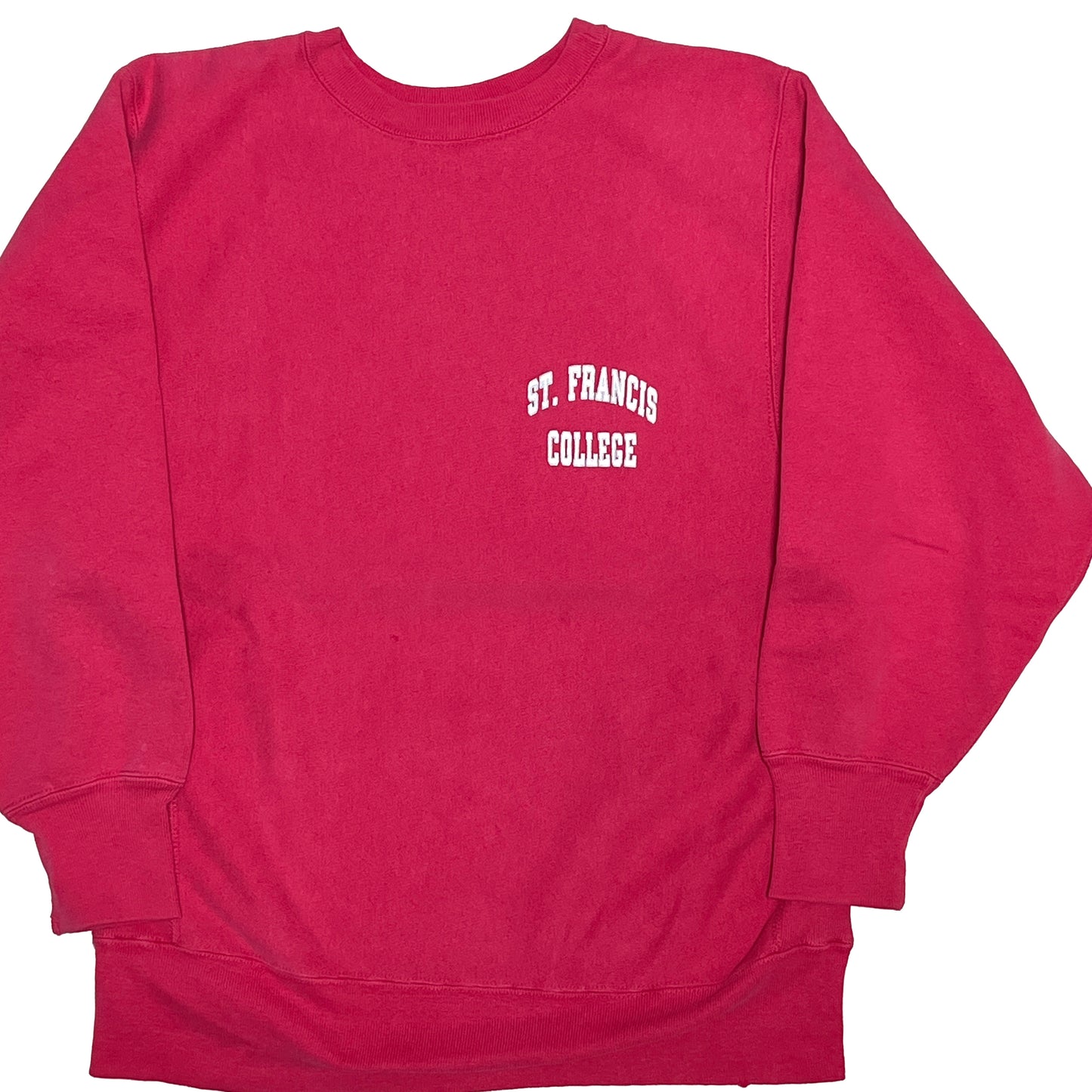 90's Champion R/W "ST.FRANCIS COLLEGE" ピンク Size (L)