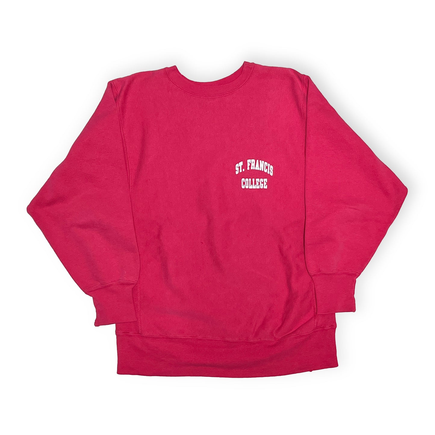 90's Champion R/W "ST.FRANCIS COLLEGE" ピンク Size (L)