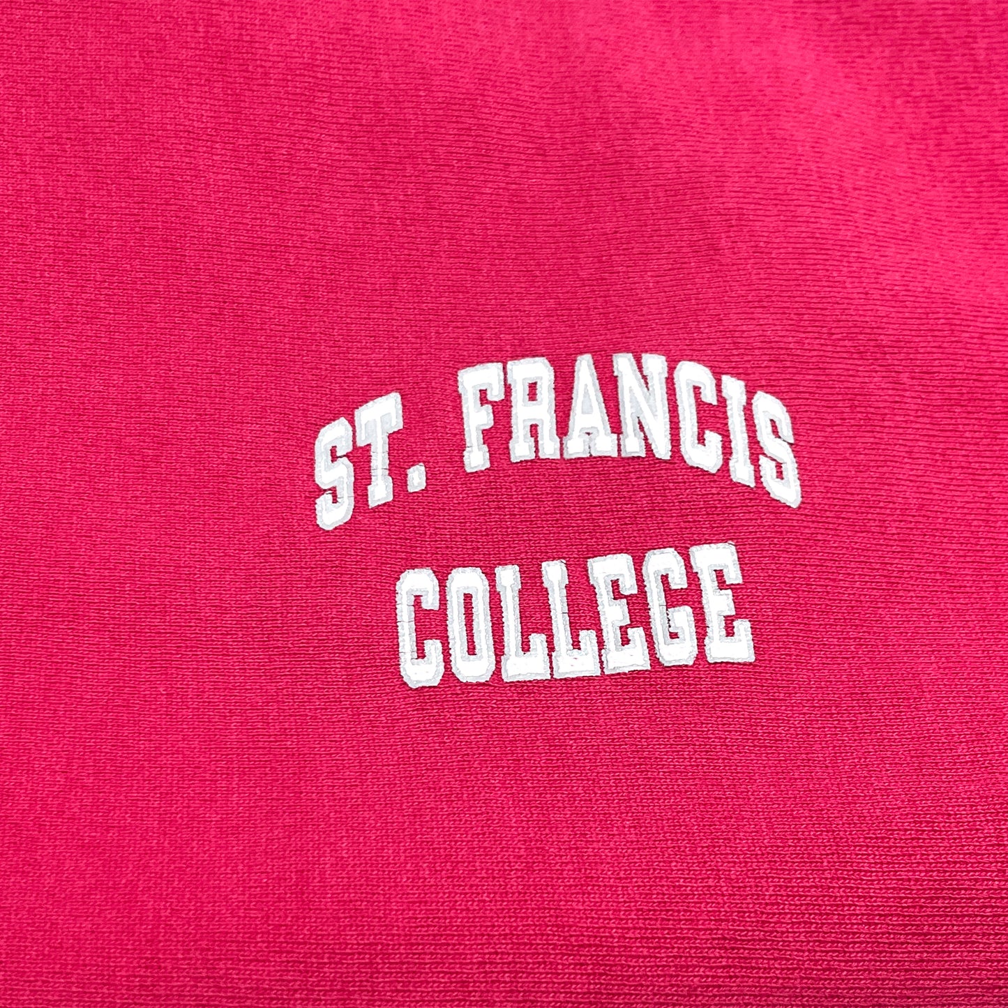 90's Champion R/W "ST.FRANCIS COLLEGE" ピンク Size (L)