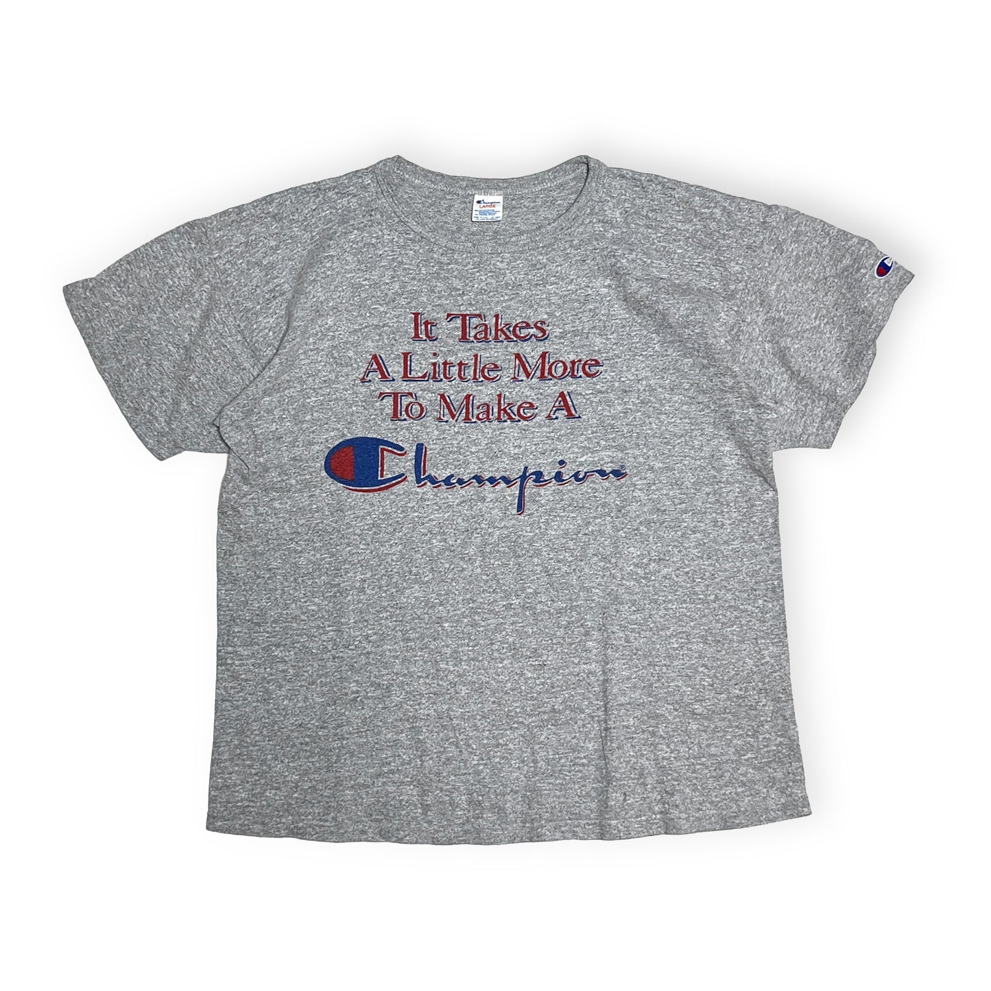 80's Champion T トリコタグ 染み込みプリント Size (L)