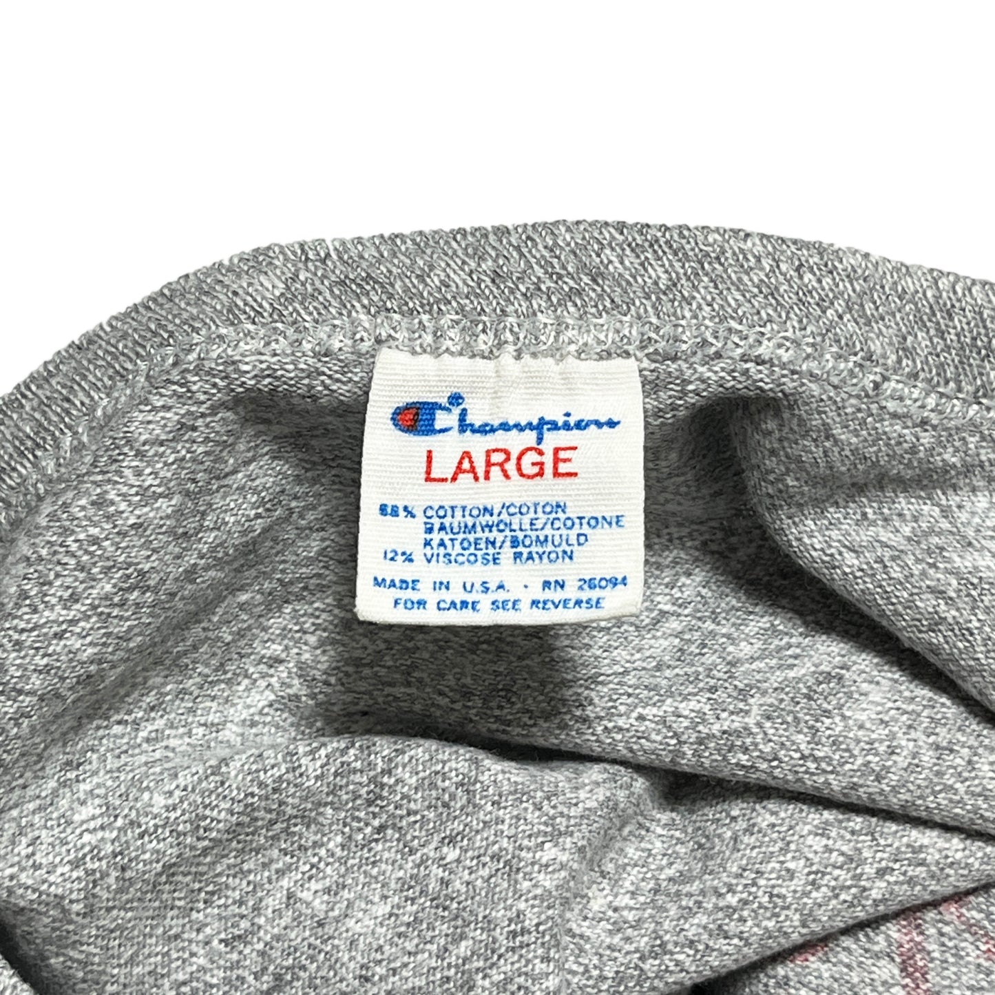 80's Champion T トリコタグ 染み込みプリント Size (L)