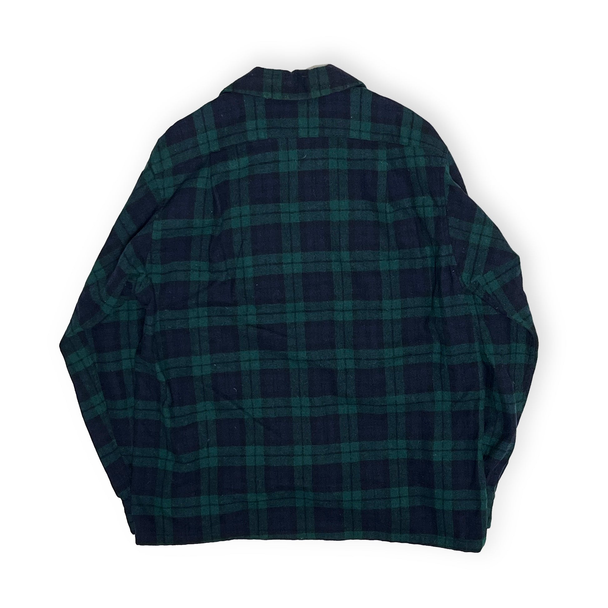 60s Pendleton Wool SH 好配色チェック L ブランドタグ Care of your woolens 洗濯表示