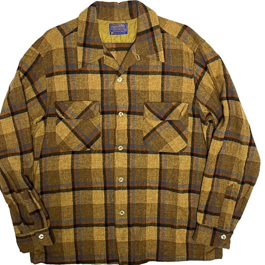 60s Pendleton Wool SH 好配色チェック L 平置き 1 60's Pendleton Wool SH 好配色チェック
