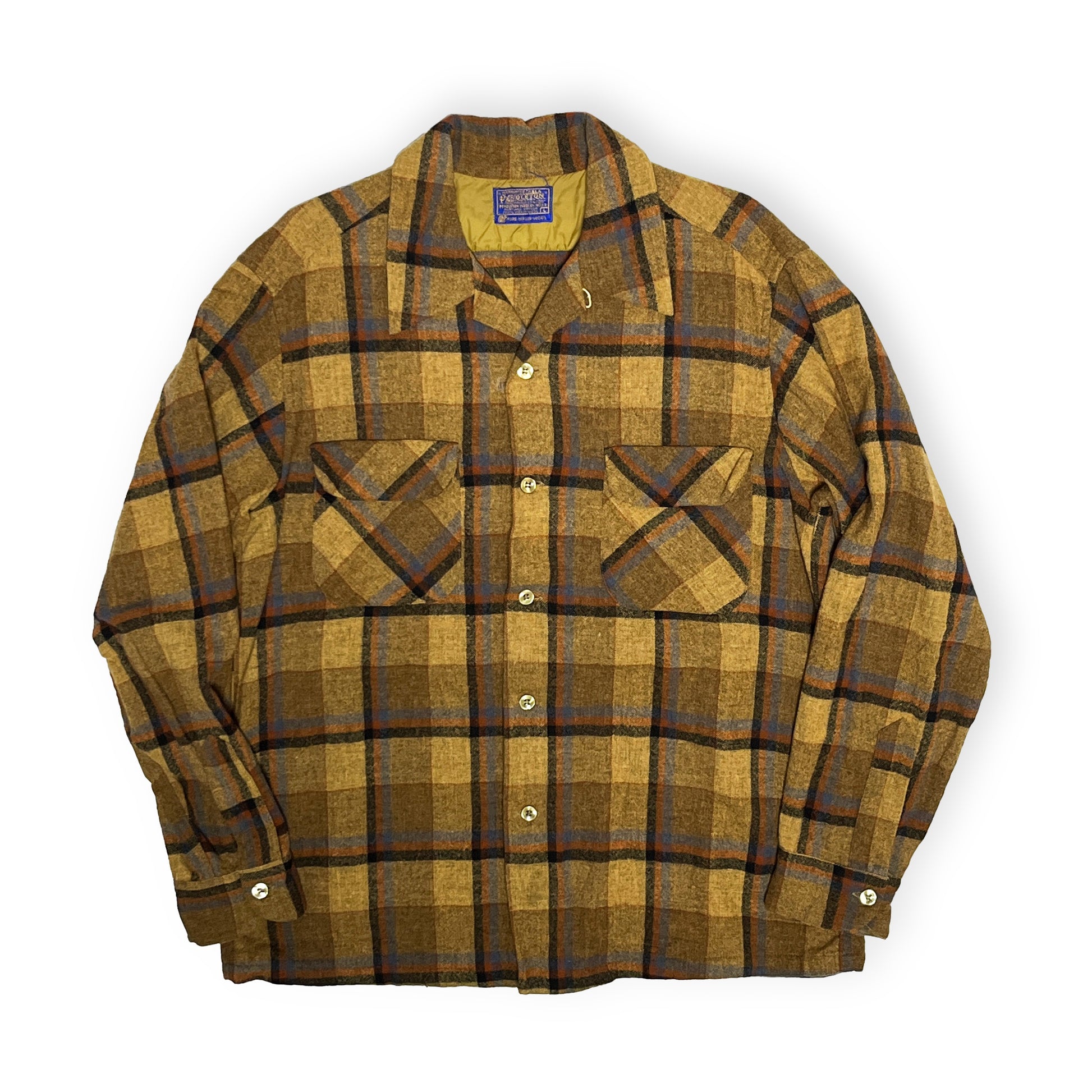 60s Pendleton Wool SH 好配色チェック L 平置き 2 60's Pendleton Wool SH 好配色チェック