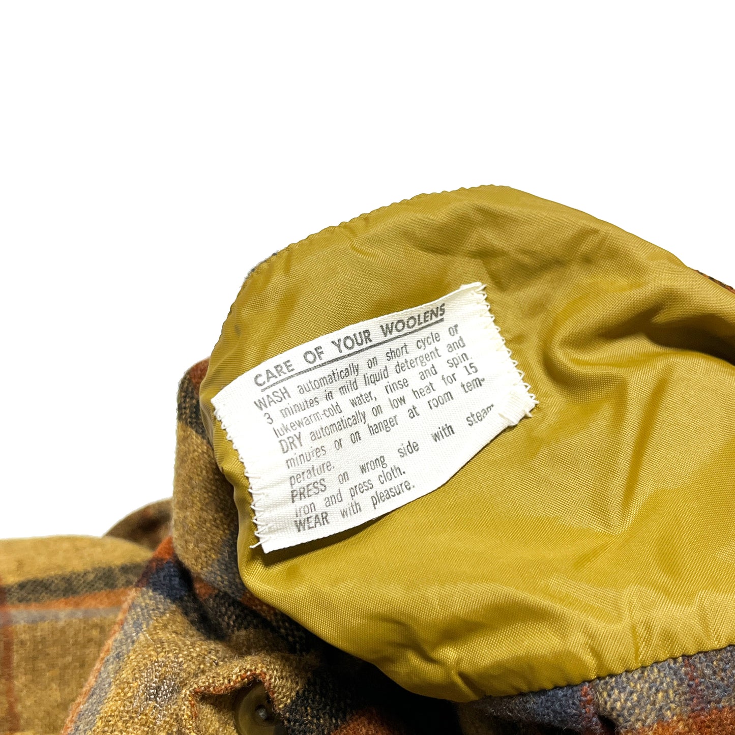60s Pendleton Wool SH 好配色チェック L ブランドタグ 2 Pendleton Wool 品質タグ
