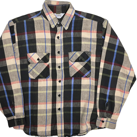 70's FIVEBROTHER Nel SH 好配色チェック Size (L)