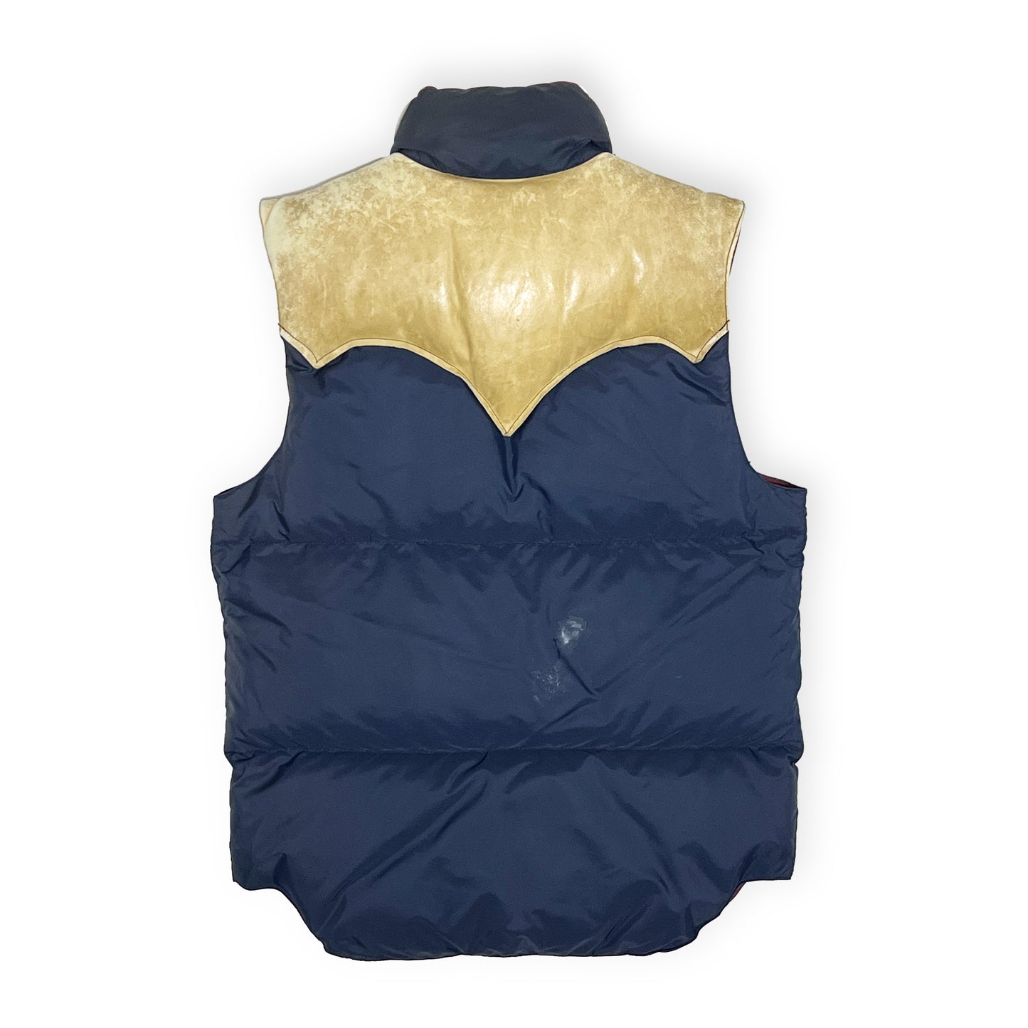 70s Rocky Mountain Vest ネイビー 38 背面 ネイビー ゴールド ボタン