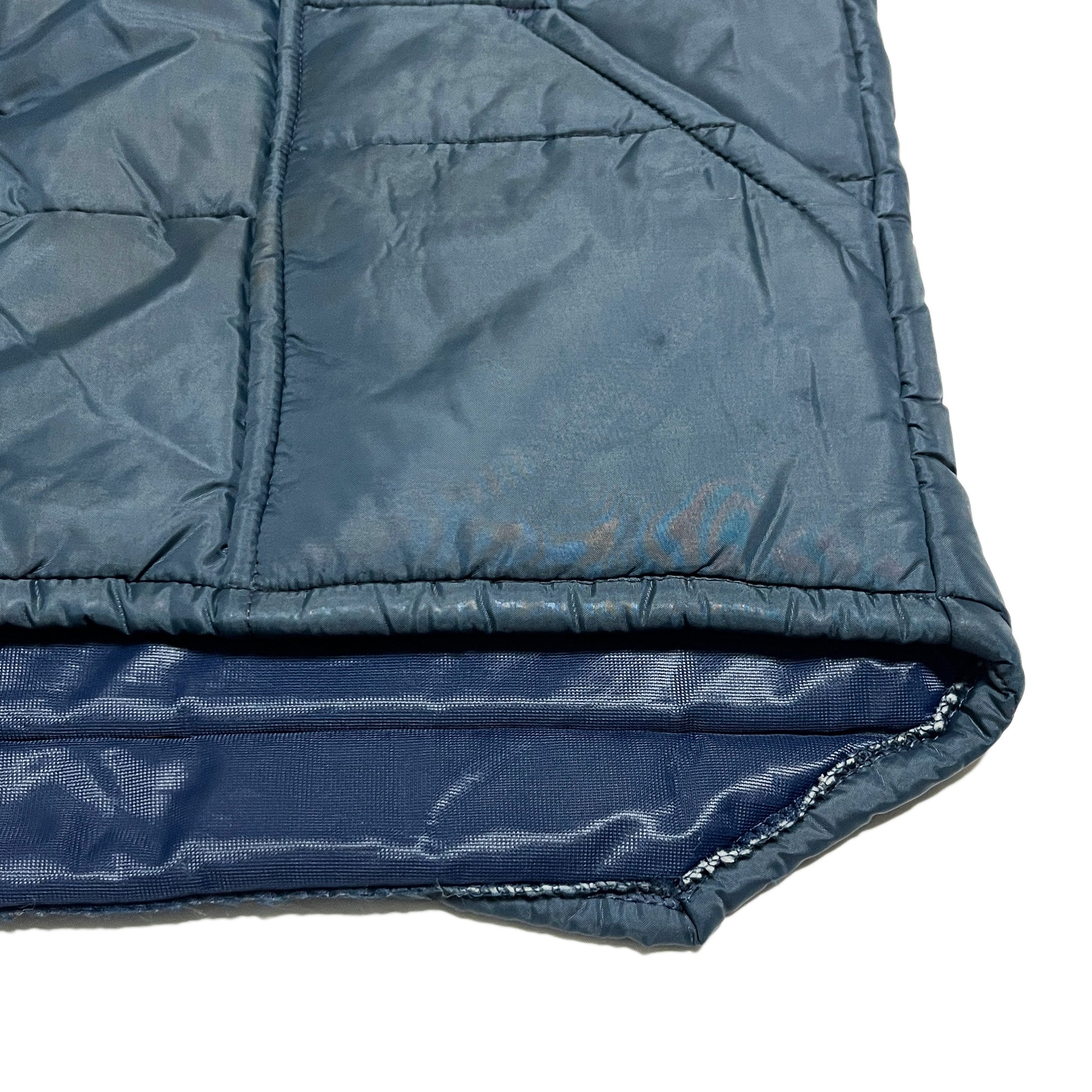 80s SwingSter Racing Vest ネイビー L ディテール 縫い目 素材 裾部分