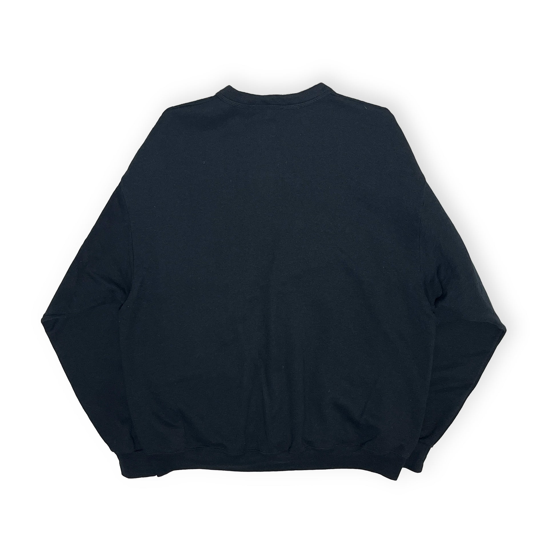 00s JERZEES Sweat Cardigan ブラック L/XL 背面 Vネック