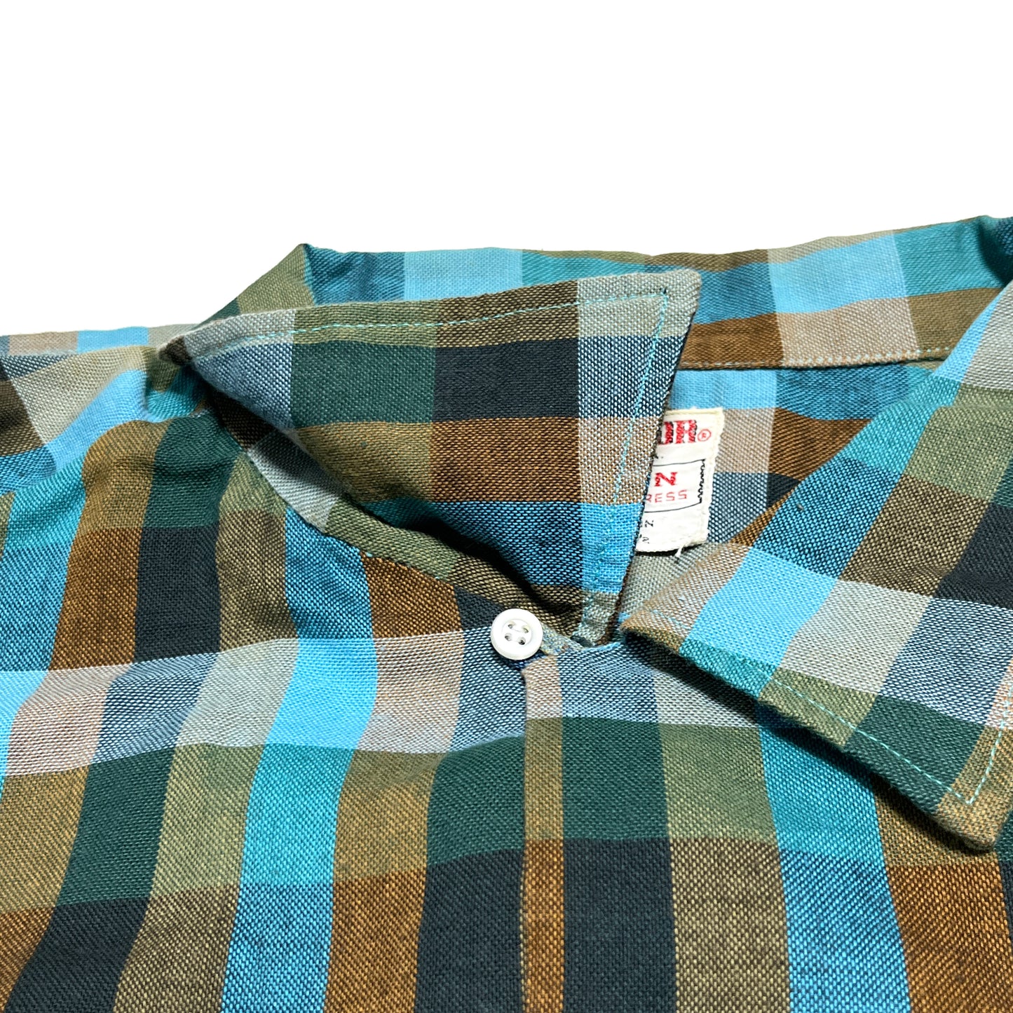 60s McGregor Cotton L/S SH 好配色チェック XL ビッグサイズ ブランドタグ 2 McGregor タグ No-Iron