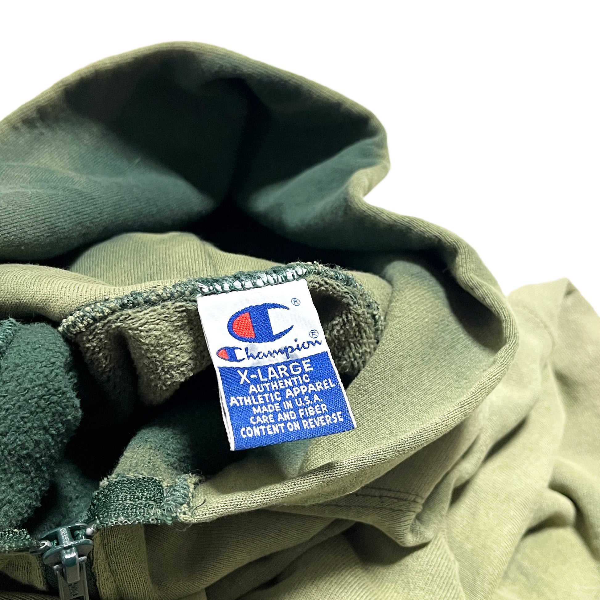 90s Champion Zip Parka 極上雰囲気 XL ブランドタグ サイズ表記