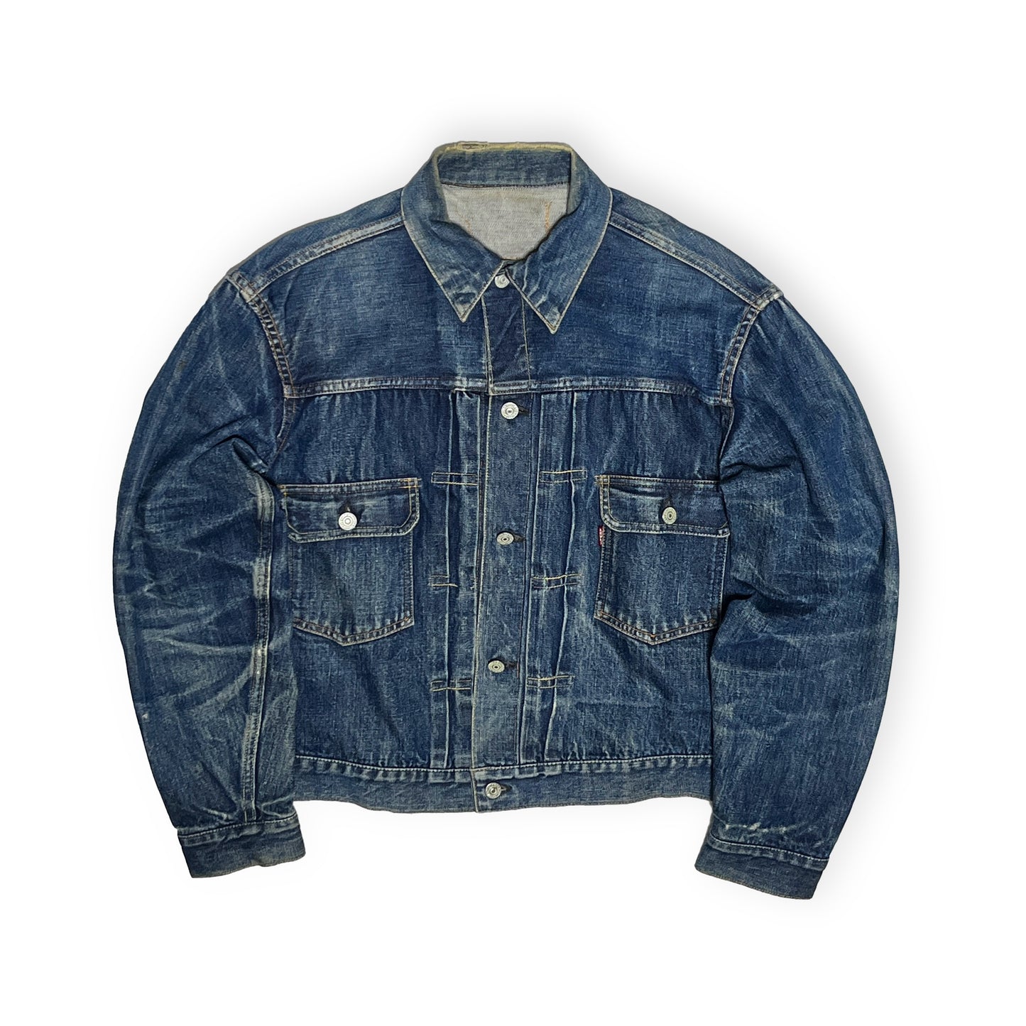 50's Levi's 507XX Denim JKT 片面赤タブ ハギ付き 極上色落ち Size (44-46)位