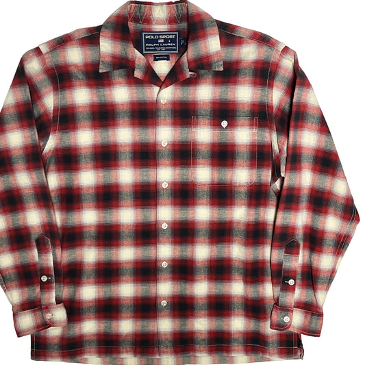 Polo Sport Cotton L/S SH オンブレチェック 好配色パターン Size (M)