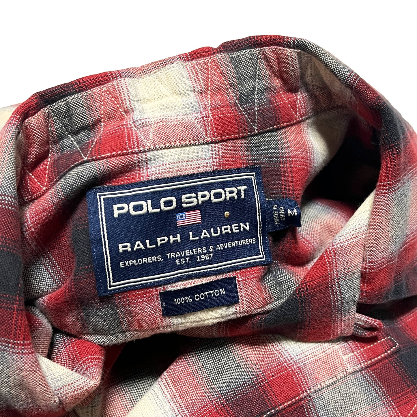 Polo Sport Cotton L/S SH オンブレチェック 好配色パターン Size (M)