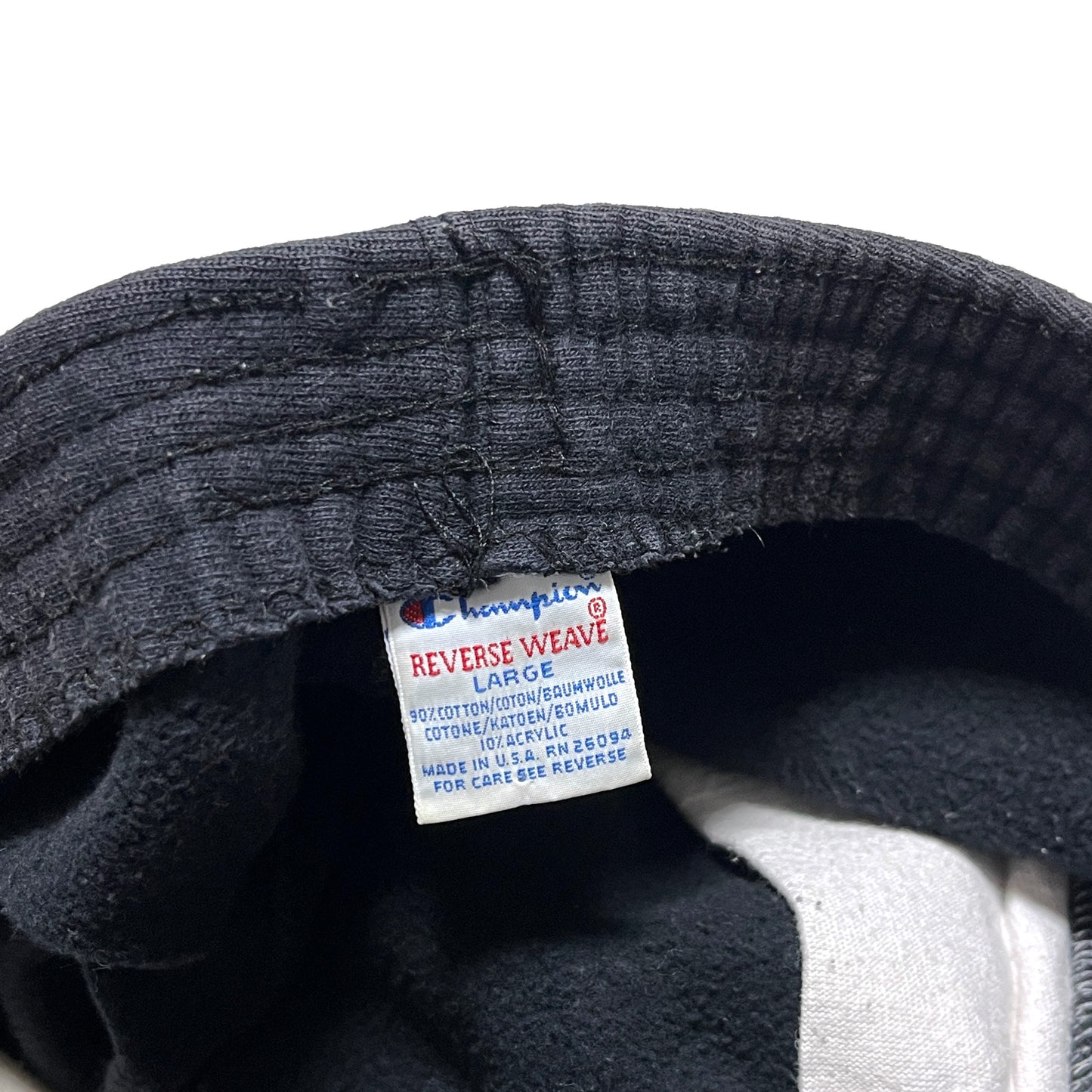 90's Champion R/W Shorts ブラック 目無し Size (L) レア！