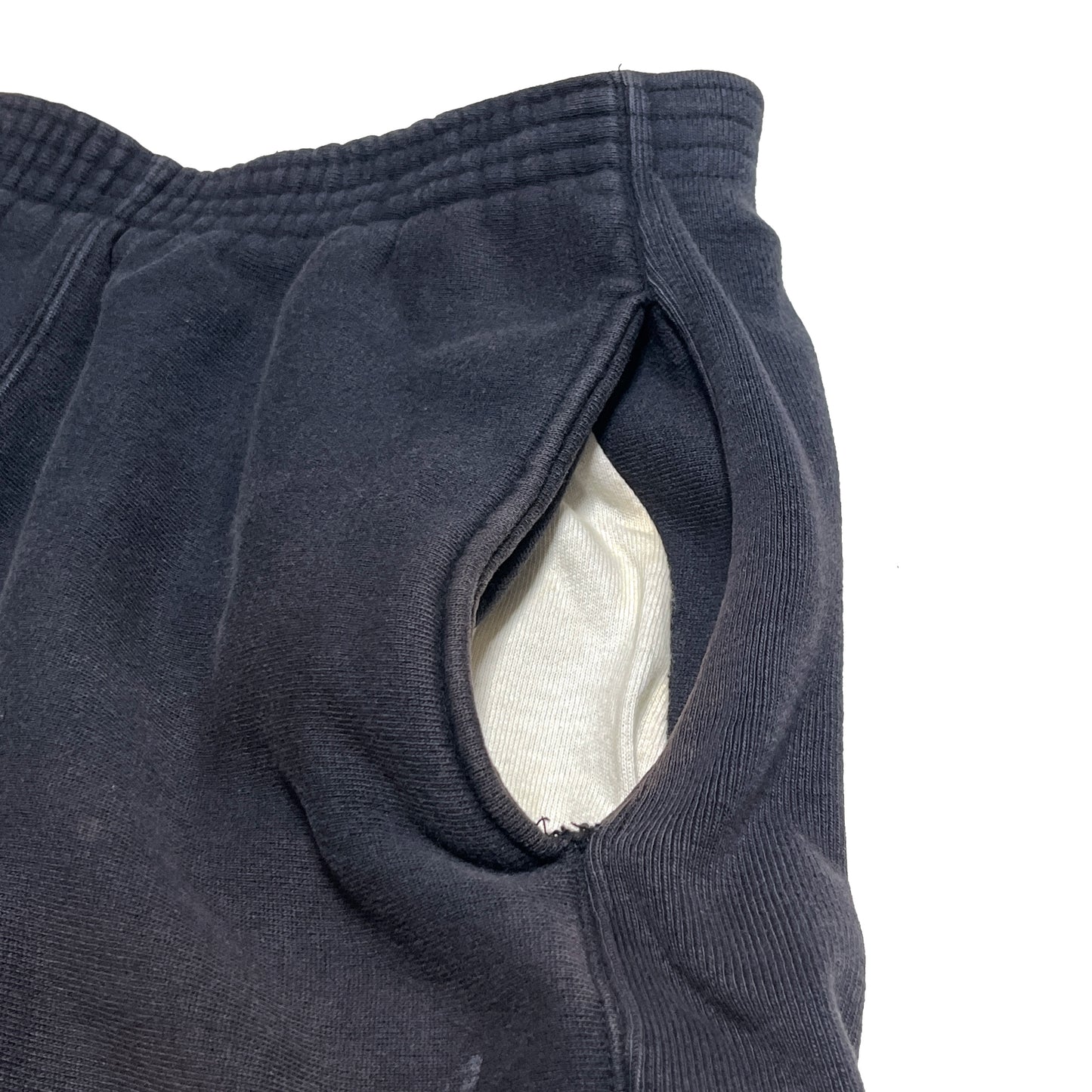 90's Champion R/W Shorts ブラック 目無し Size (L) レア！