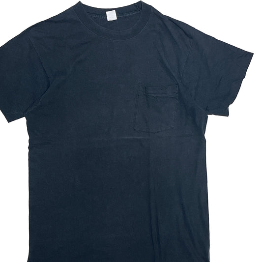80's〜 FRUIT OF THE LOOM Pocket T Black Size (L)