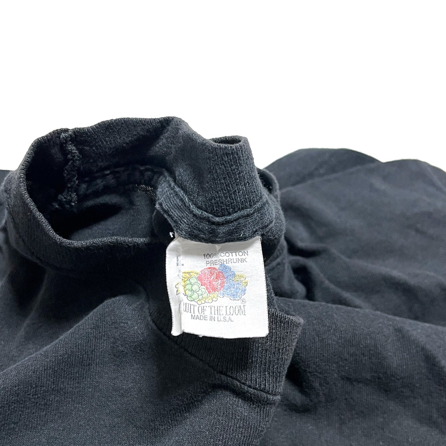 80's〜 FRUIT OF THE LOOM Pocket T Black Size (L)