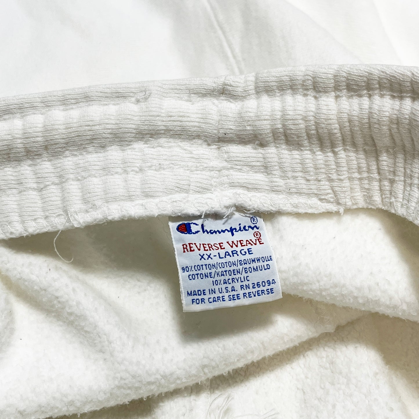 90's Champion R/W Shorts ホワイト Size (XXL)