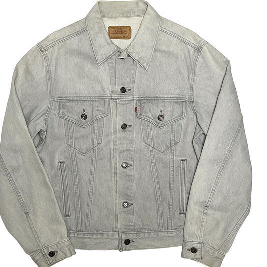 80's Levi's 70506 Gray Denim JKT Size (42R)