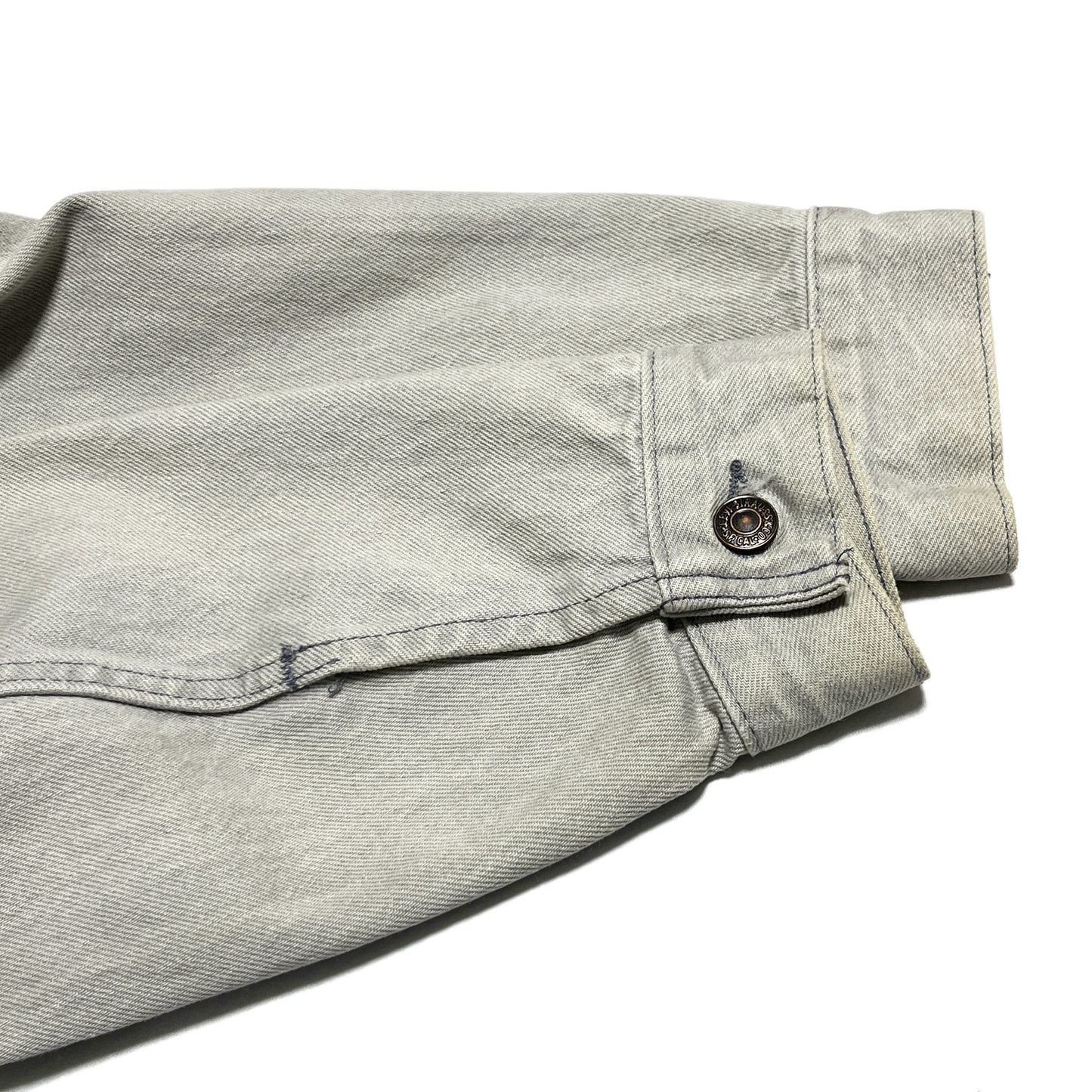 80s Levi's 70506 Gray Denim JKT 42R ブランドタグ 2 サイズタグ