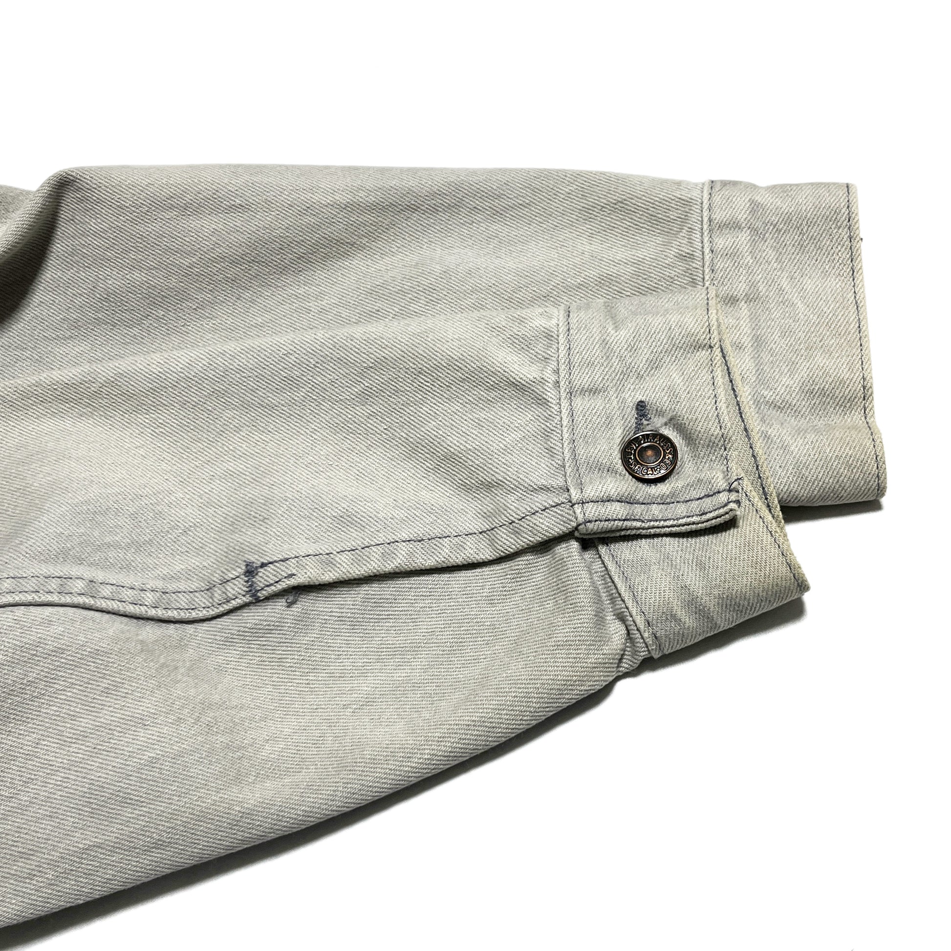 80s Levi's 70506 Gray Denim JKT 42R ブランドタグ 2 サイズタグ