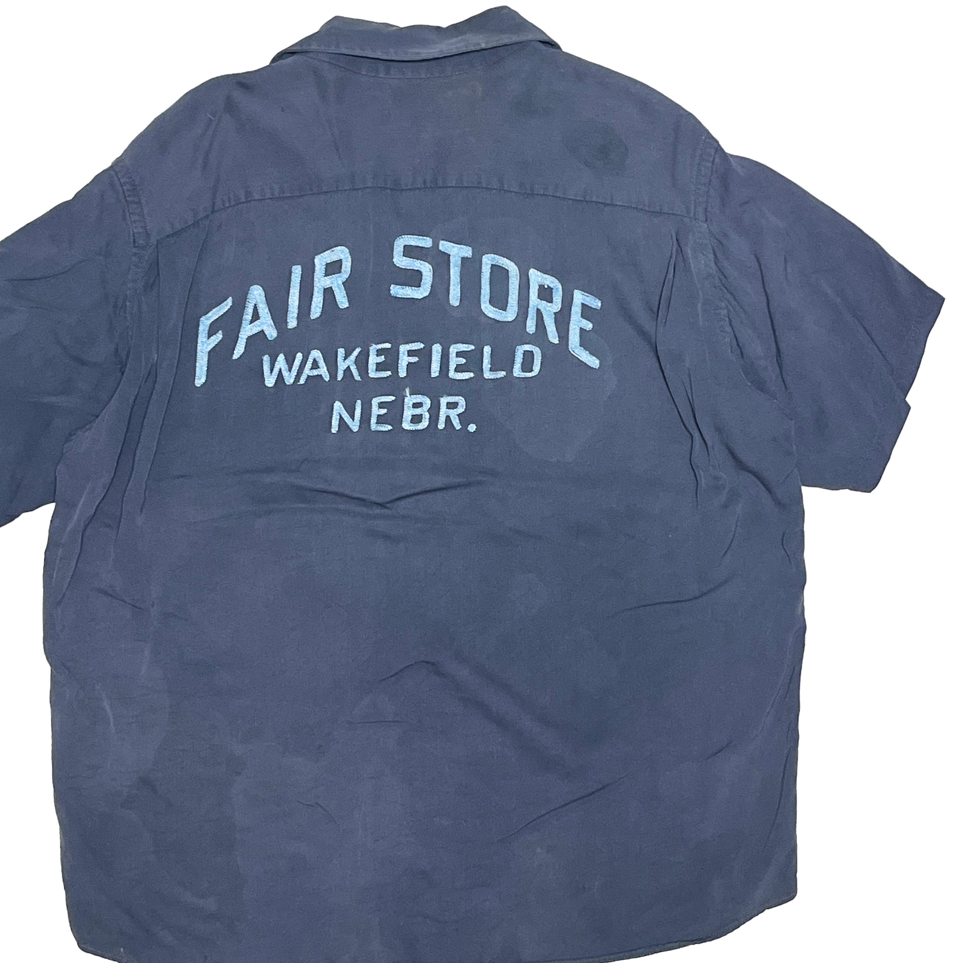 50s〜 HILTON Bowling SH L 平置き 背面に'FAIR STORE WAKEFIELD NEBR.