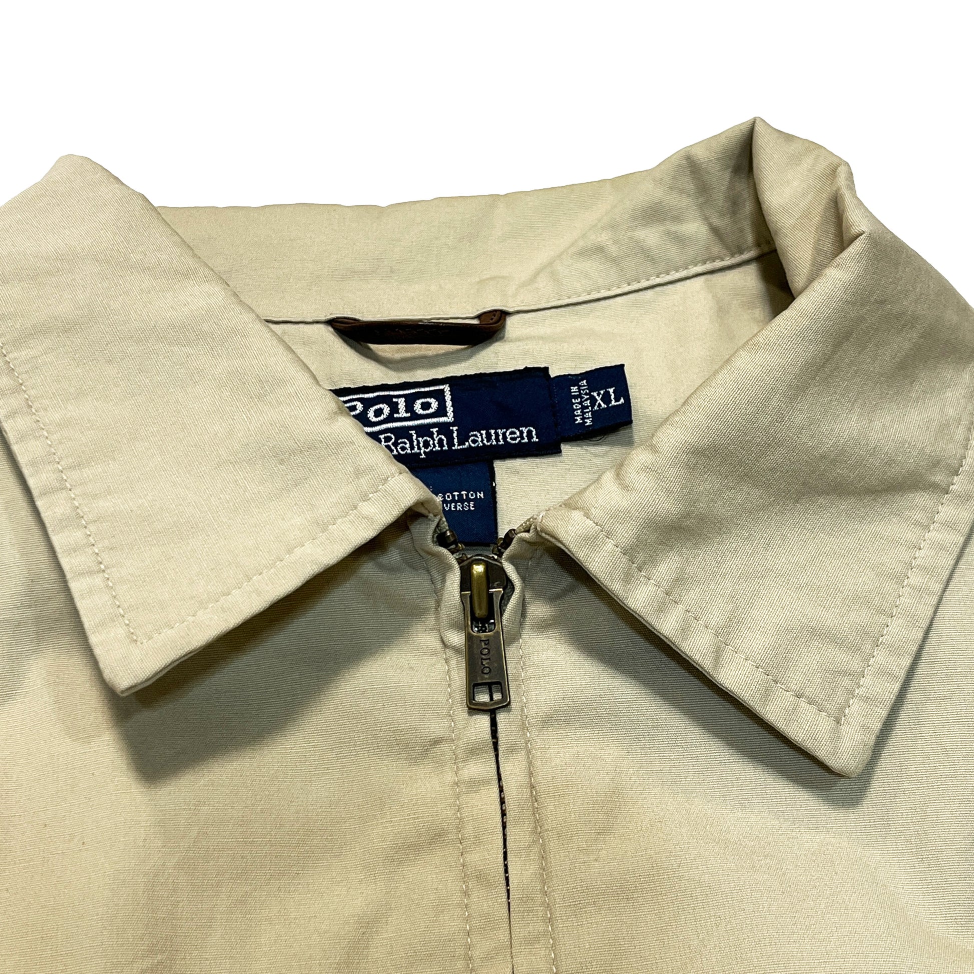 Ralph Lauren Cotton JKT XL ディテール フロントポケット 金属ボタン