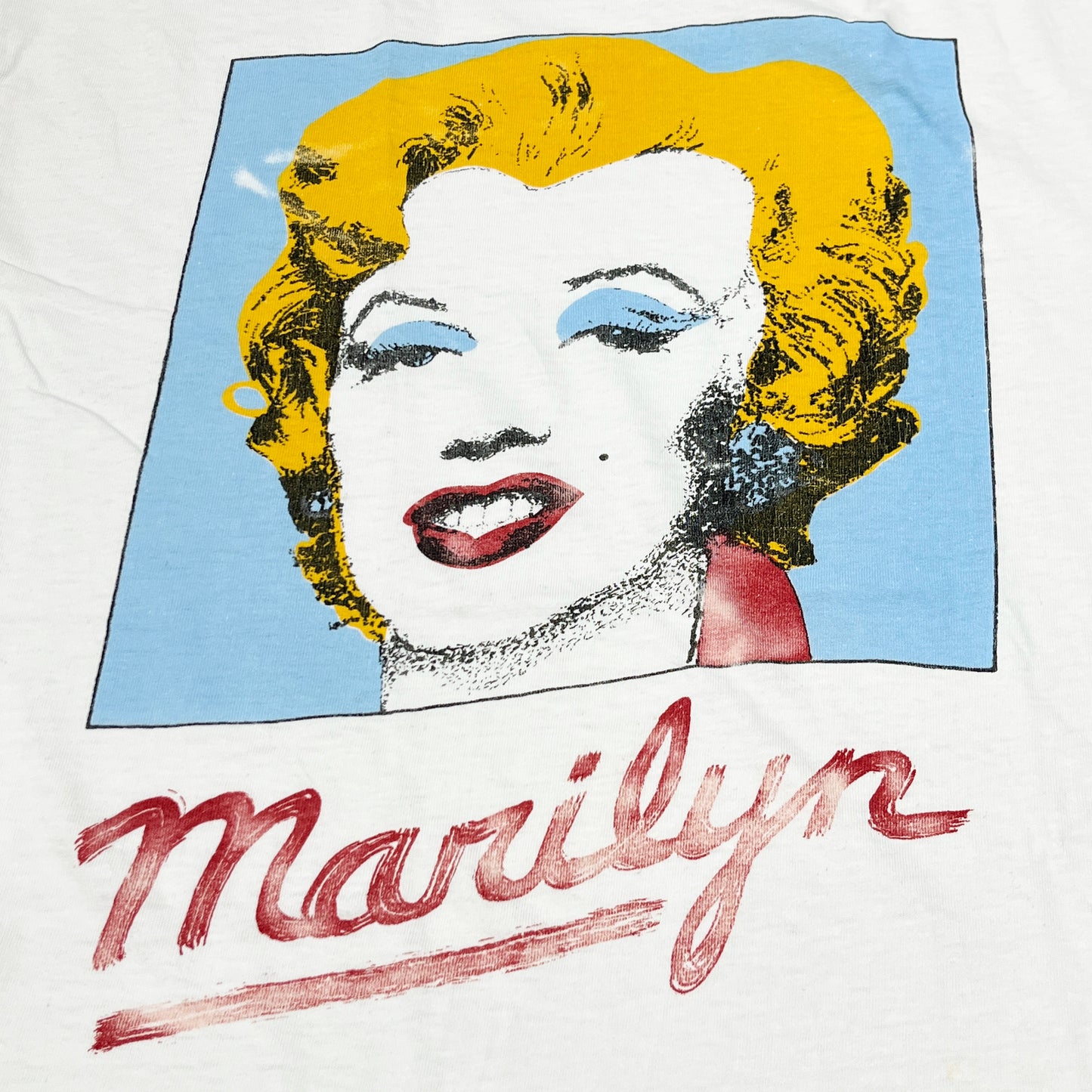 90s SIGNAL Marilyn Monroe T L ブランドタグ SIGNALブランドタグと'MEGA-TEE'表記
