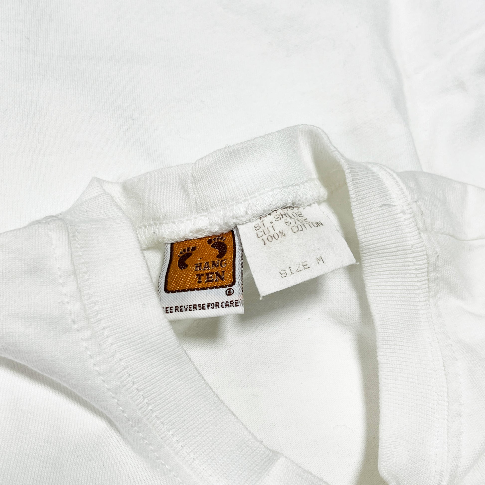 90s HANGTEN L/S T "Campbell Soup" パロディー M ブランドタグ HANGTENブランドタグとサイズMタグ